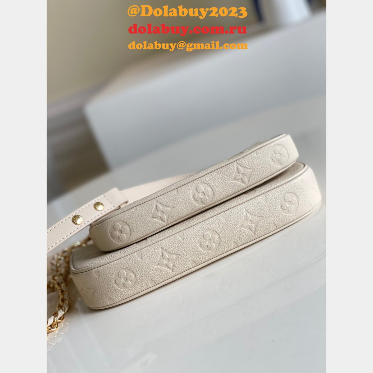 Louis Vuitton UK M57631 Cream Pochette Accessories Monogram