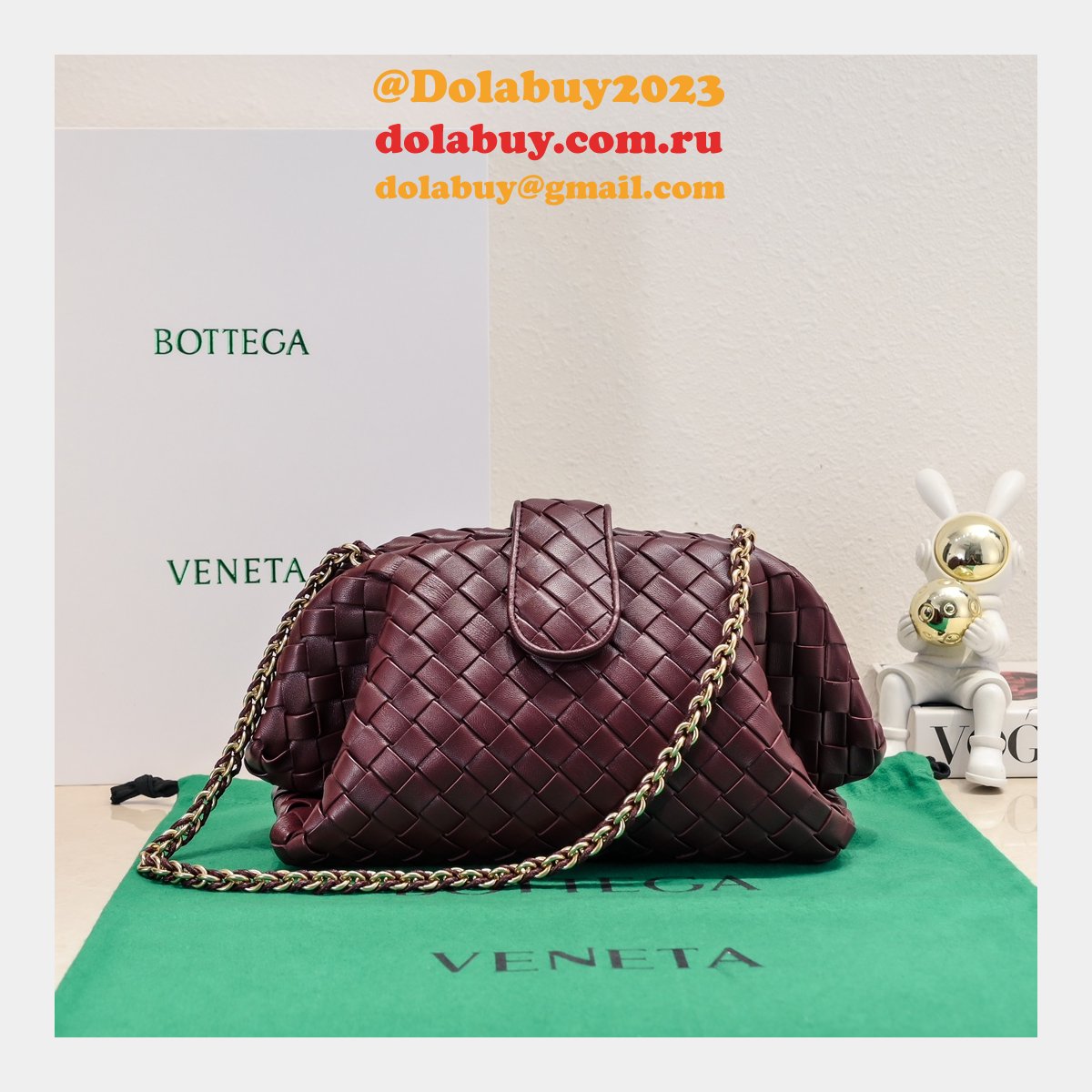 Top Quality Bottega Veneta Teen Lauren 1980 With Chain