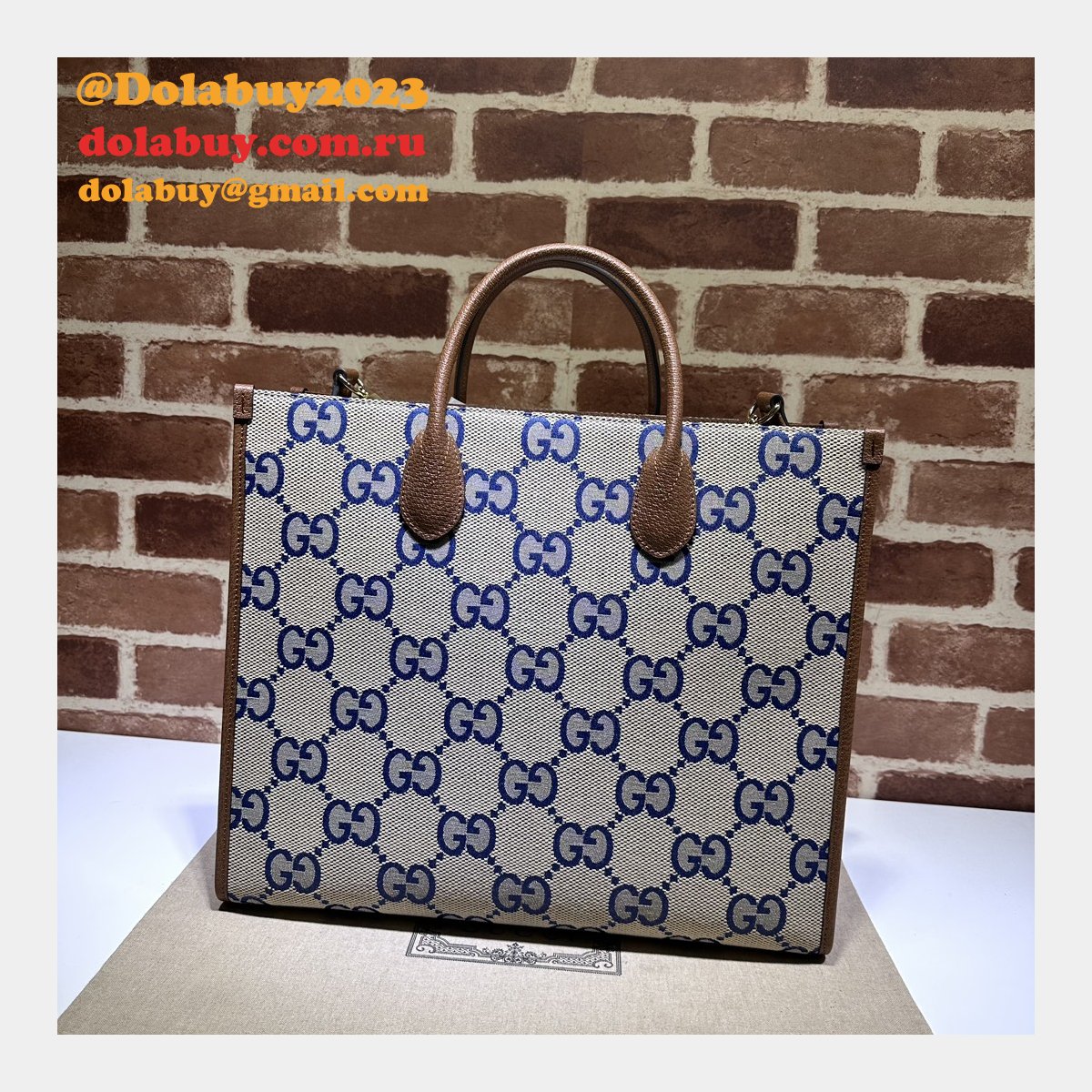 G*u*i jumbo gg tote 678839 perfect high replica designer bag