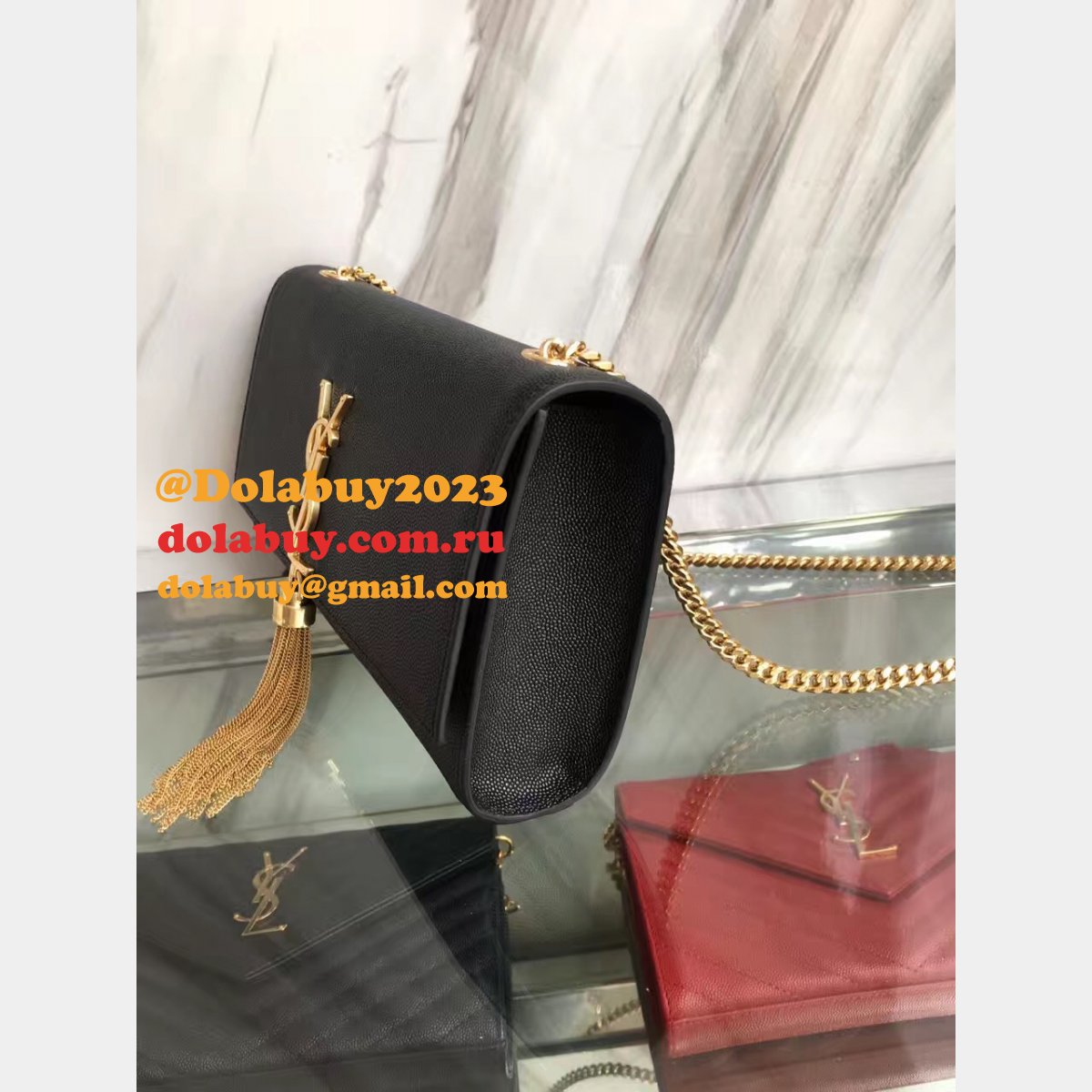 YSL Cheap Saint Laurent Monogram Caviar Quilted