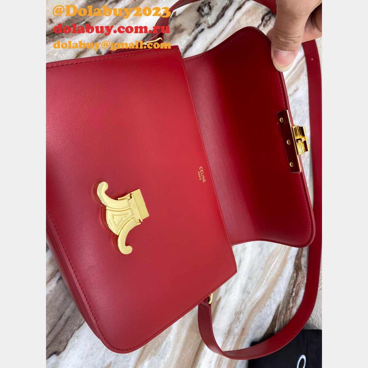 The Best Celine 1:1 Mirror Triomphe Replica Dolabuy 22cm Bag