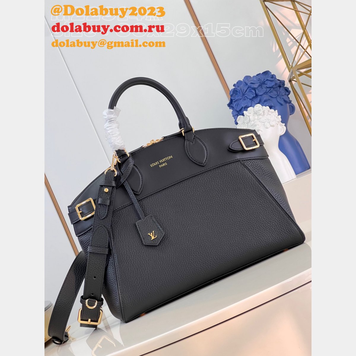 Inspired Latest Designs From Louis Vuitton Lock It M22914 Black Bag