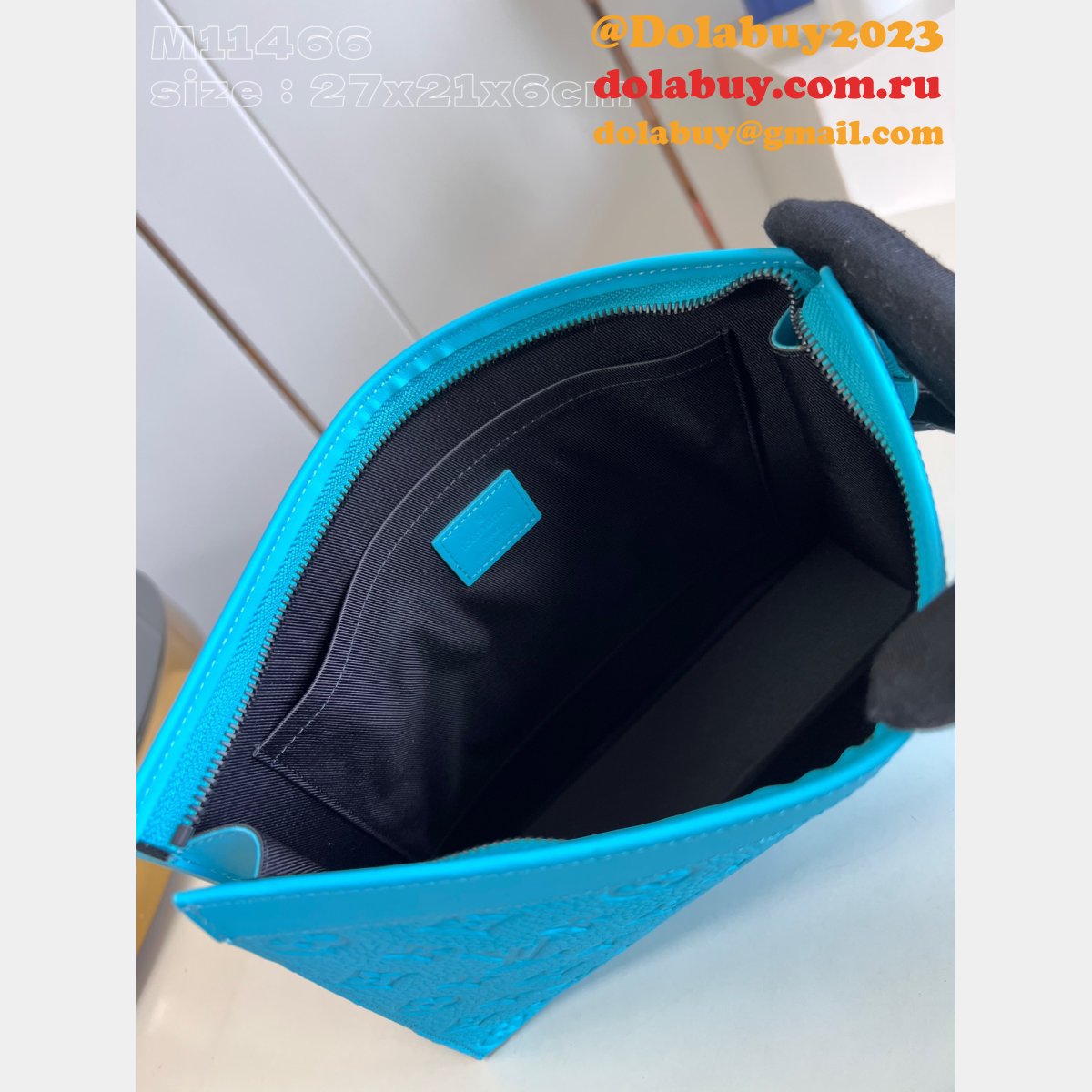 Blue Pochette Voyage M11466 Best Louis Vuitton Knockoff Bag