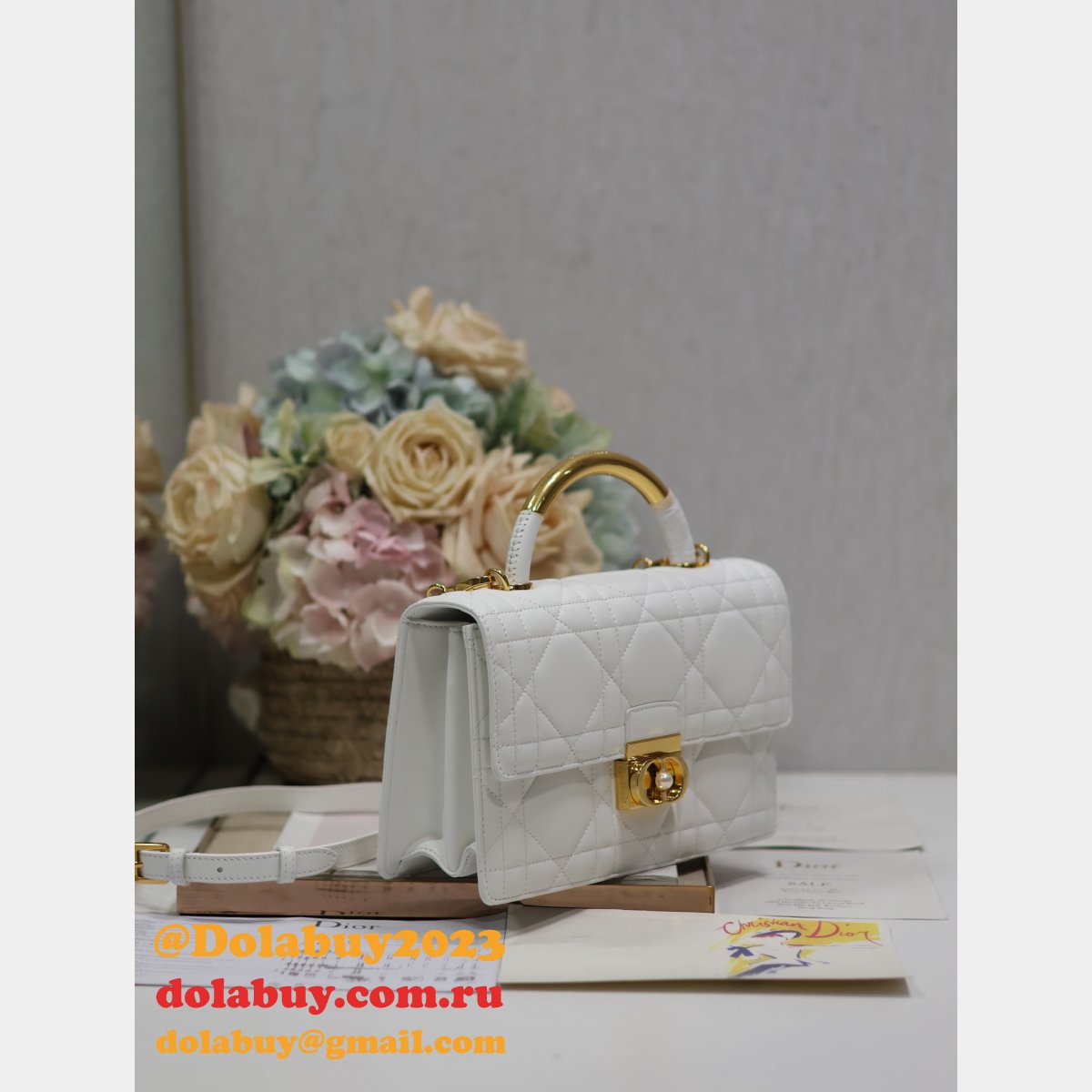 7 Star Top Quality DIOR Ange Medium Calfskin handbag