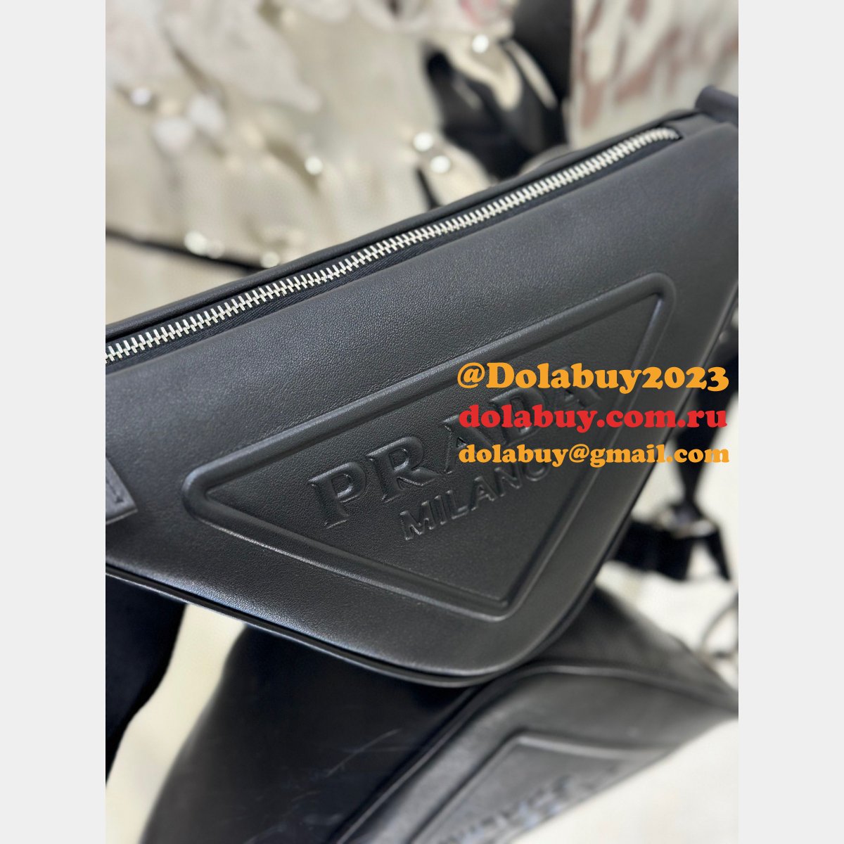 Top Quality Prada calfskin triangle 7 Star bag