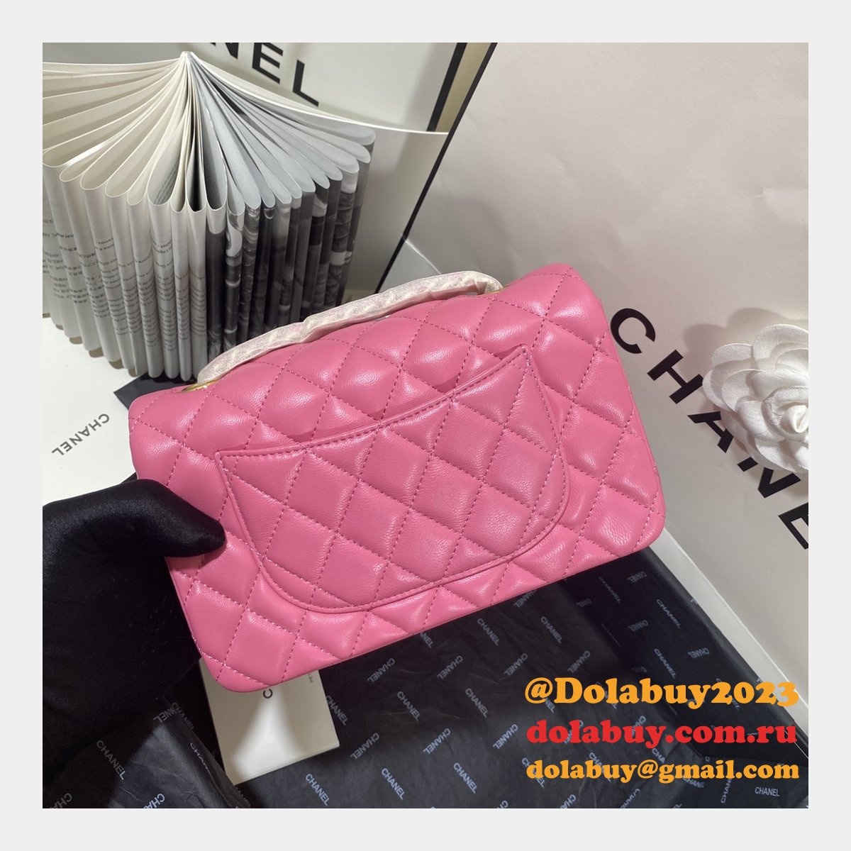 Wholesale CC Lambskin Flap Perfect 20CM Bag 1116