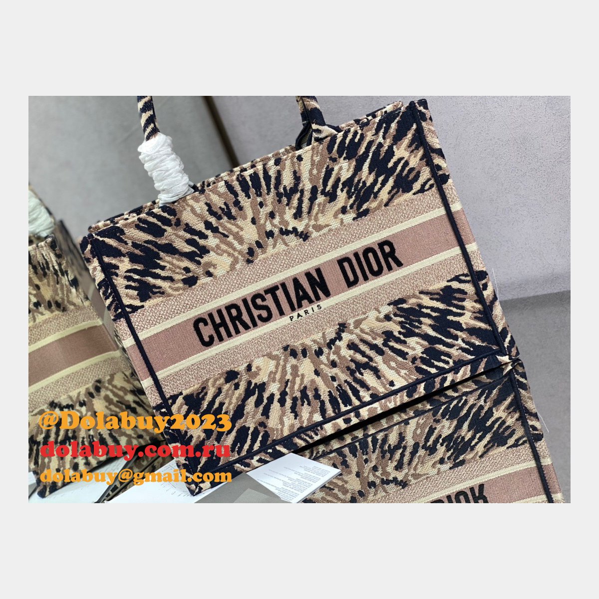 Designer Bag Replica for Dior CD Book Tote Small