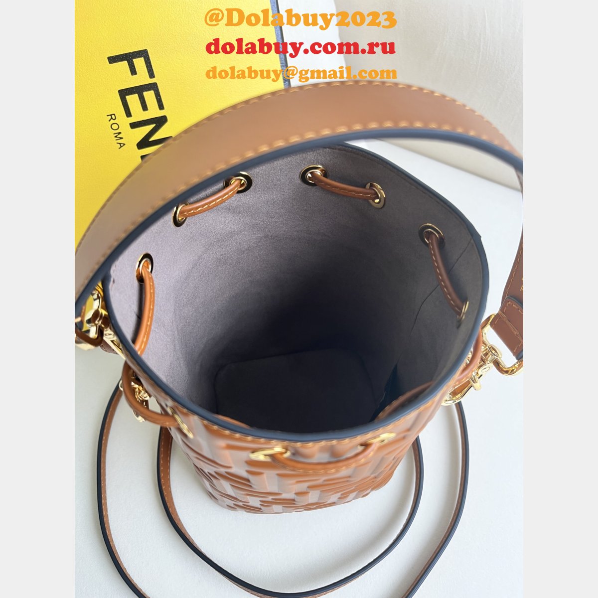 top quality wholesale F**di mon tresor ff small bucket bag