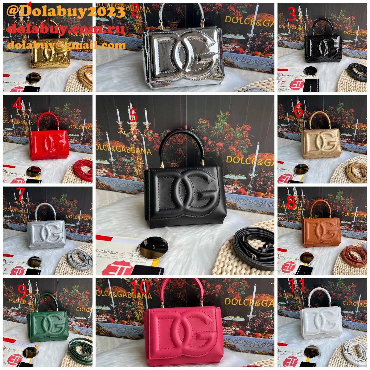 Buy Best 1:1 Replicas Dolce & Gabbana DG Logo 9112 Hand Bag