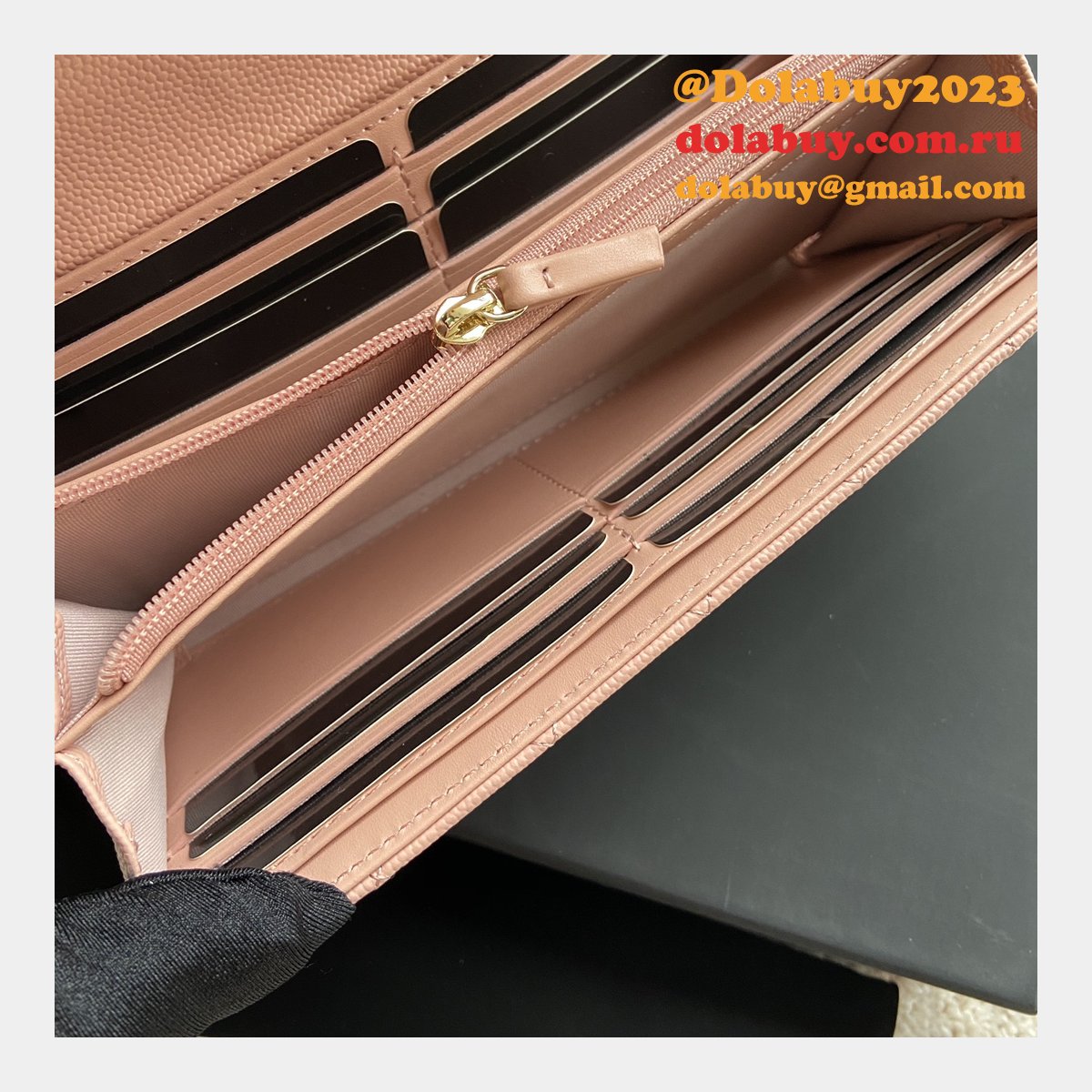 Perfect Knockoff CC LONG WALLET A80286