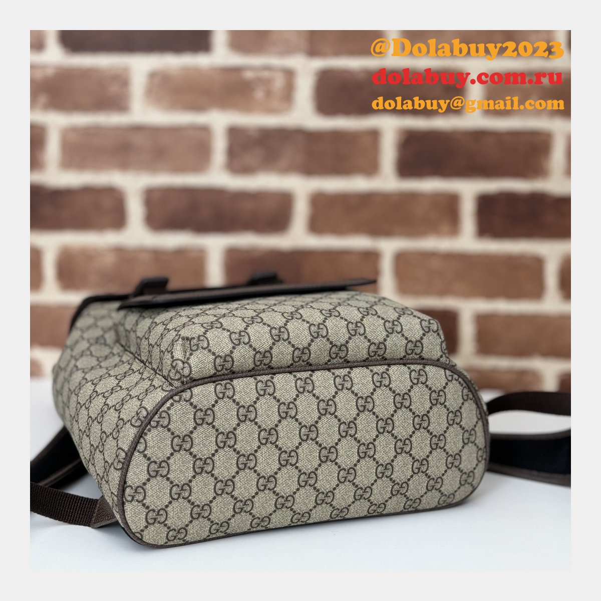 men G*u*i 792114 ophidia small gg backpack ebony supreme copy bag