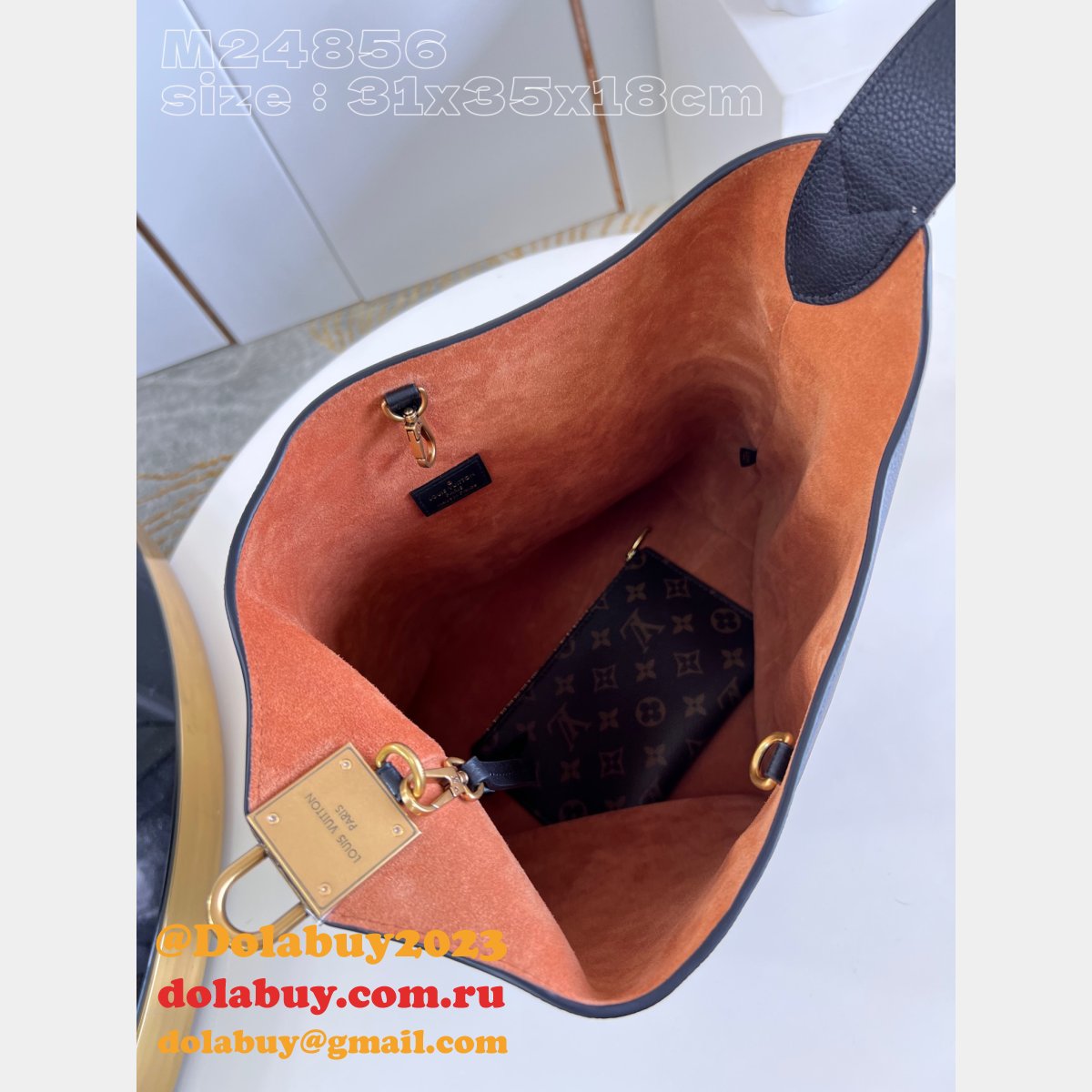 Luxury Louis Vuitton Low Key Hobo MM M24856 High Replicas Bag