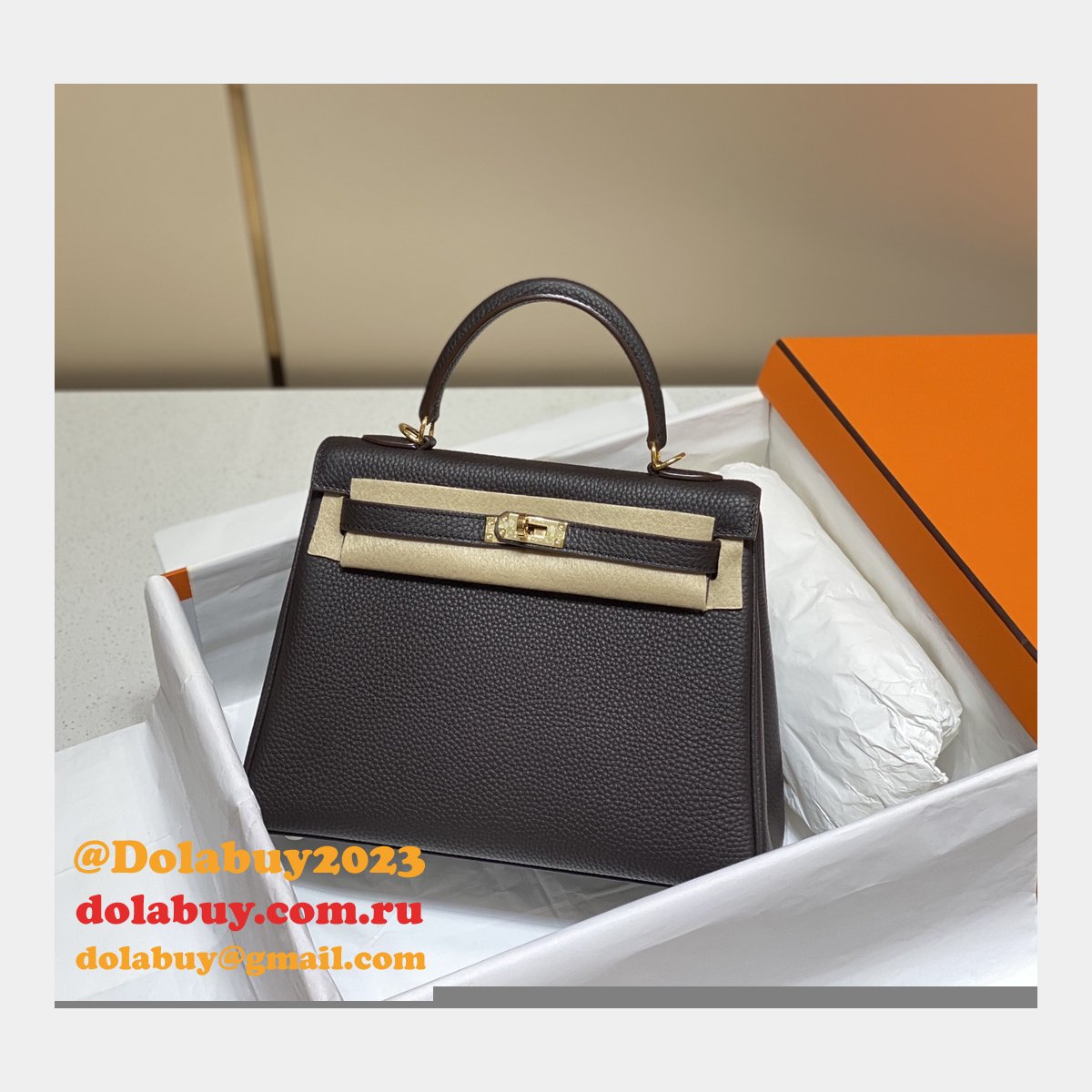 High Quality Customize Hermes Kelly 25MM/28MM TOGO LEATHER For Sale