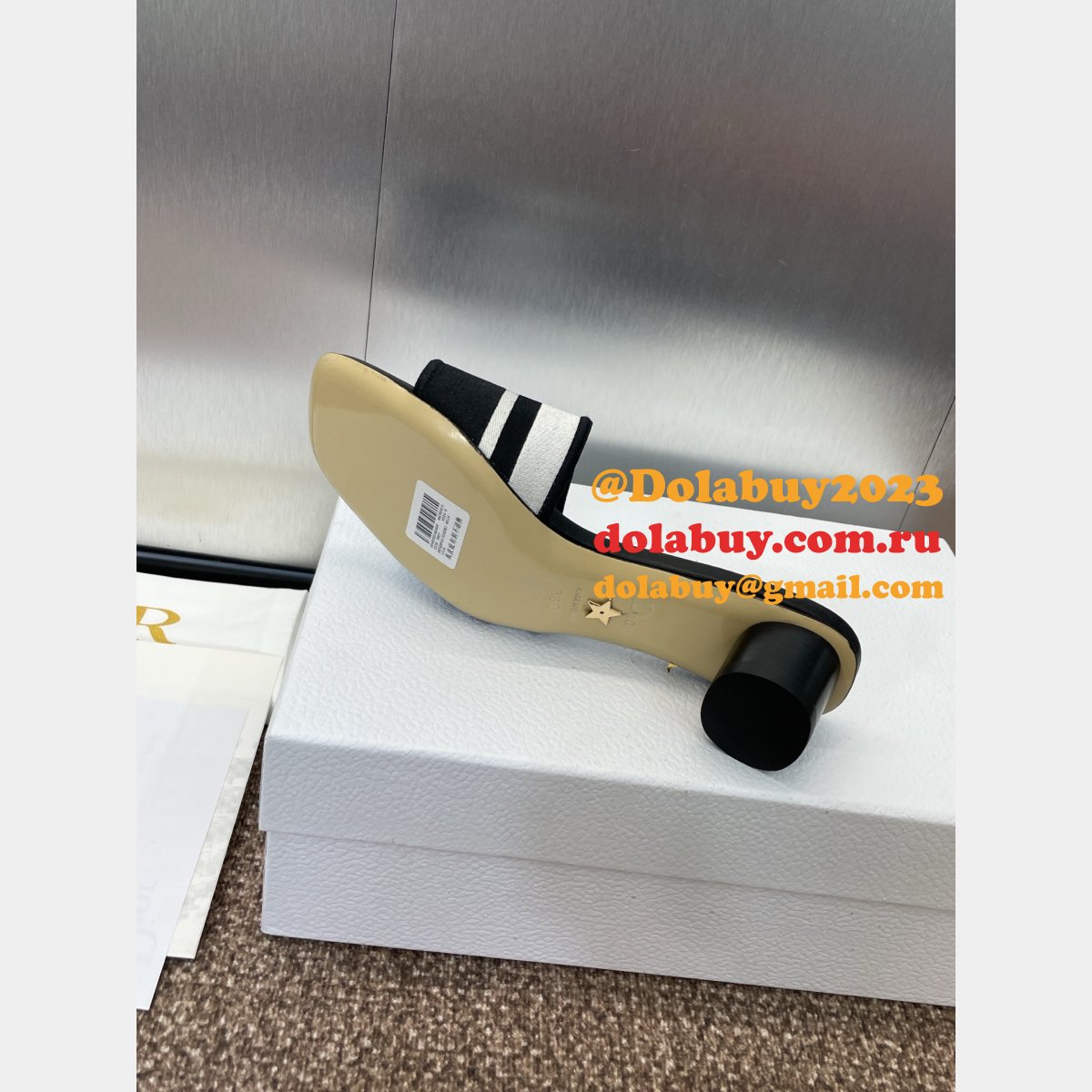 Fashion Dior Dway Slide Black