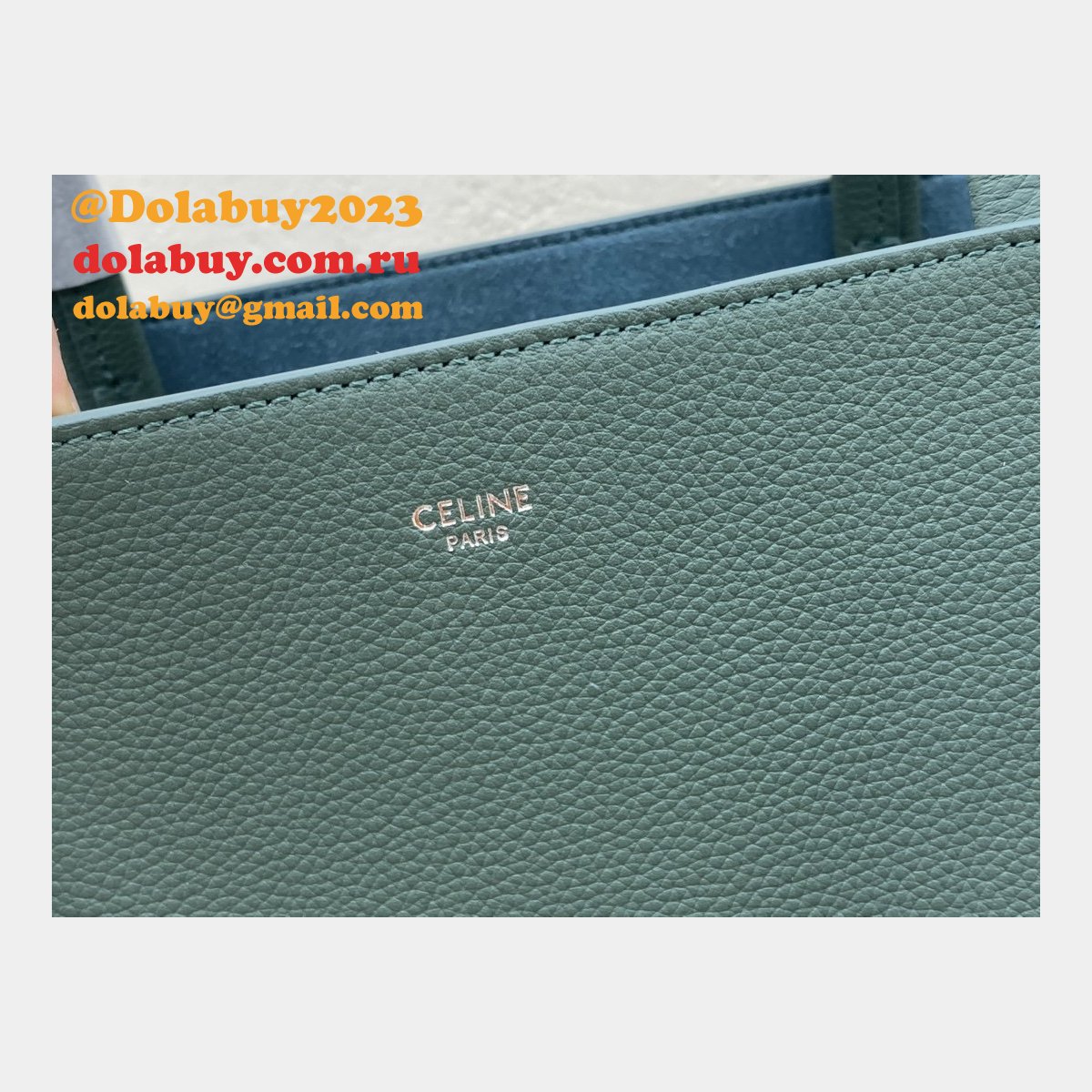 Replica Celine Light Green Small Cabas Phantom Bag