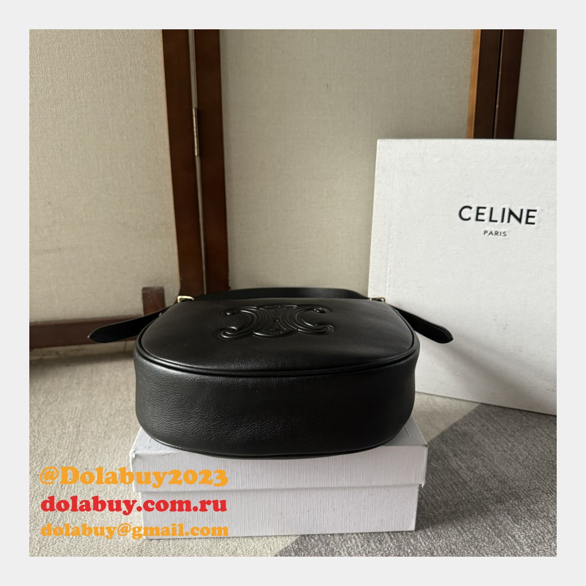Celine Inspired 117253 Small Heloise Cuir Triomphe Bag