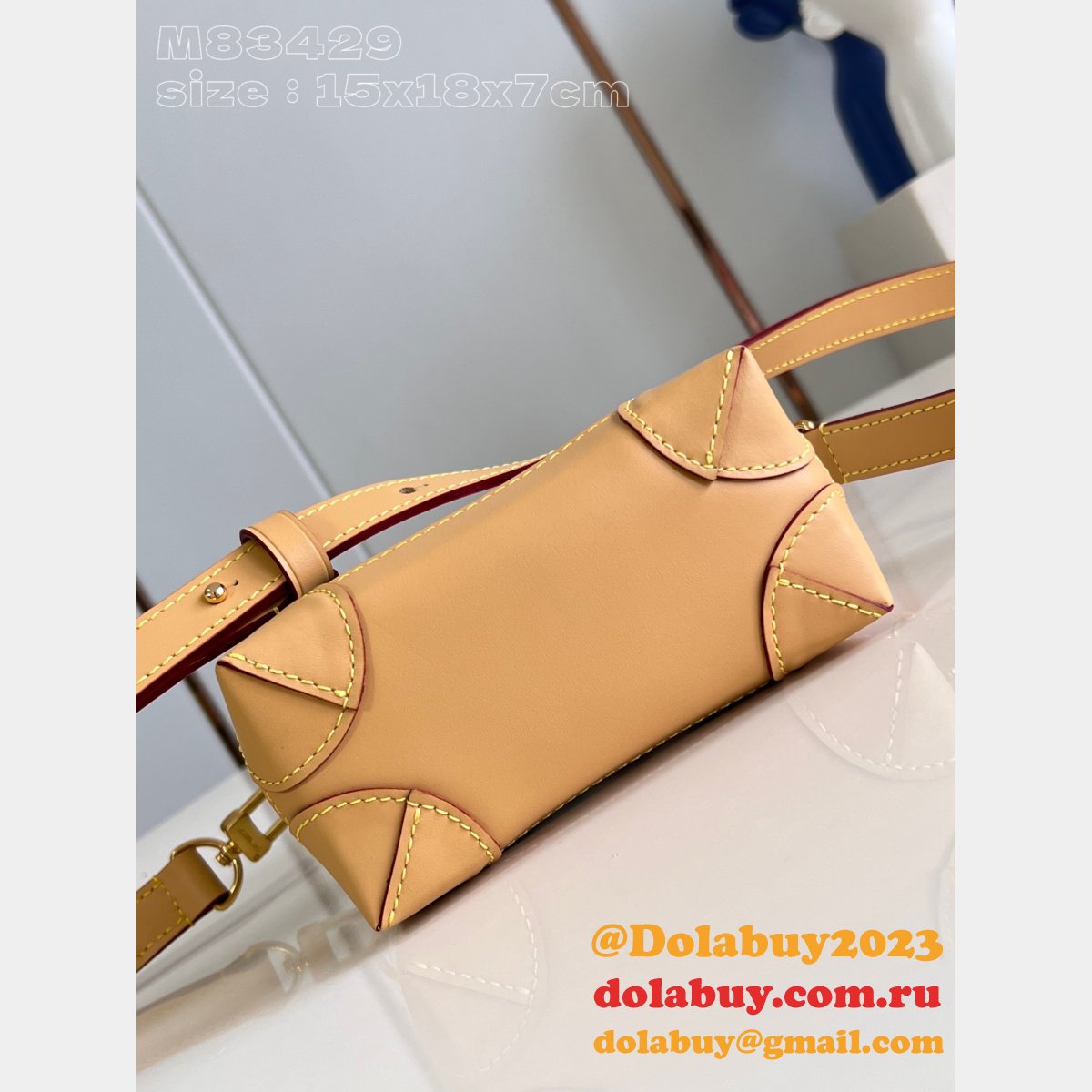 Louis Vuitton 7 Star Top Replicas Nano Steamer M83429 Vanilla Bag