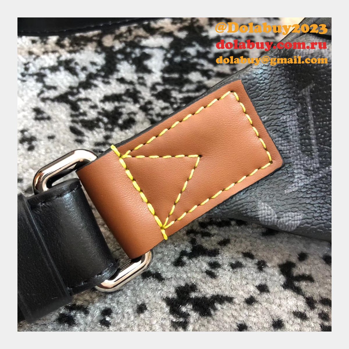 Shop Louis Vuitton M45220 Discovery Bumbag Monogram Eclipse Canvas