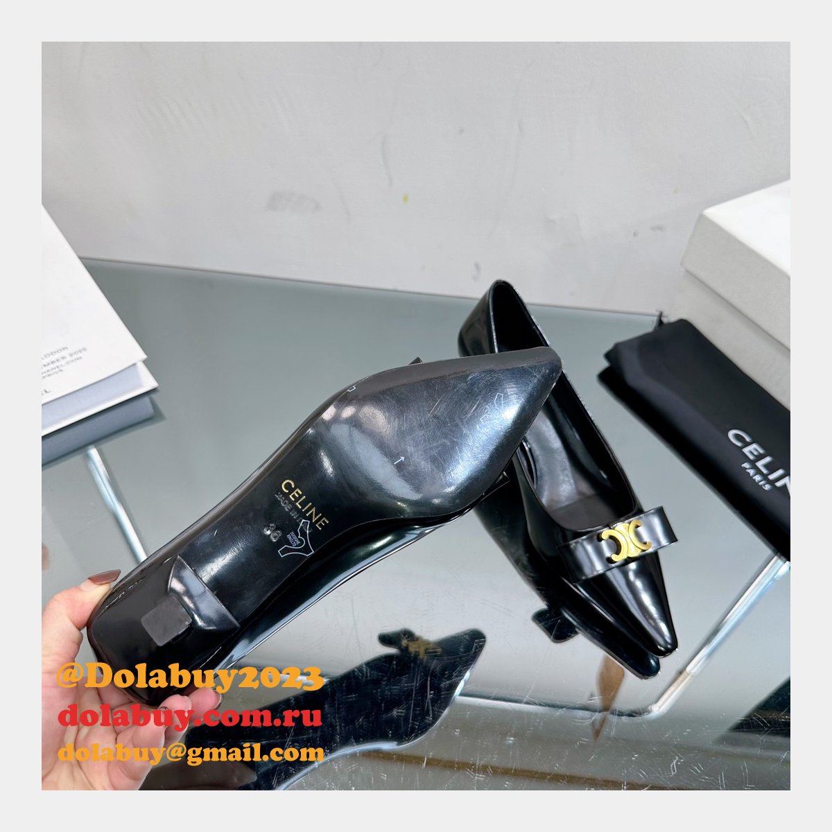 High Quality Replica Luxury Design Celine Heel 5cm Shoes