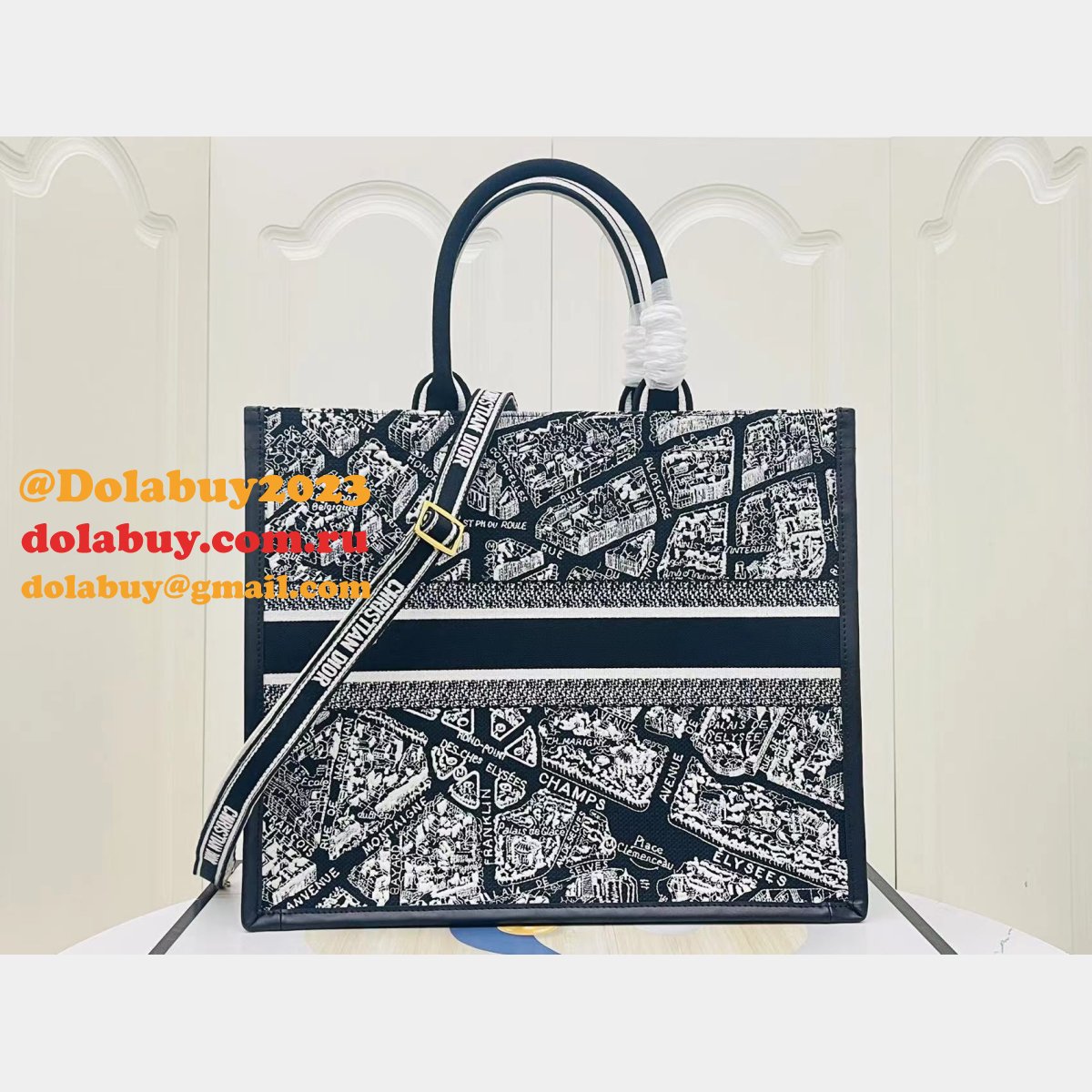 Luxury Dior Book tote with strap new 1286 all size
