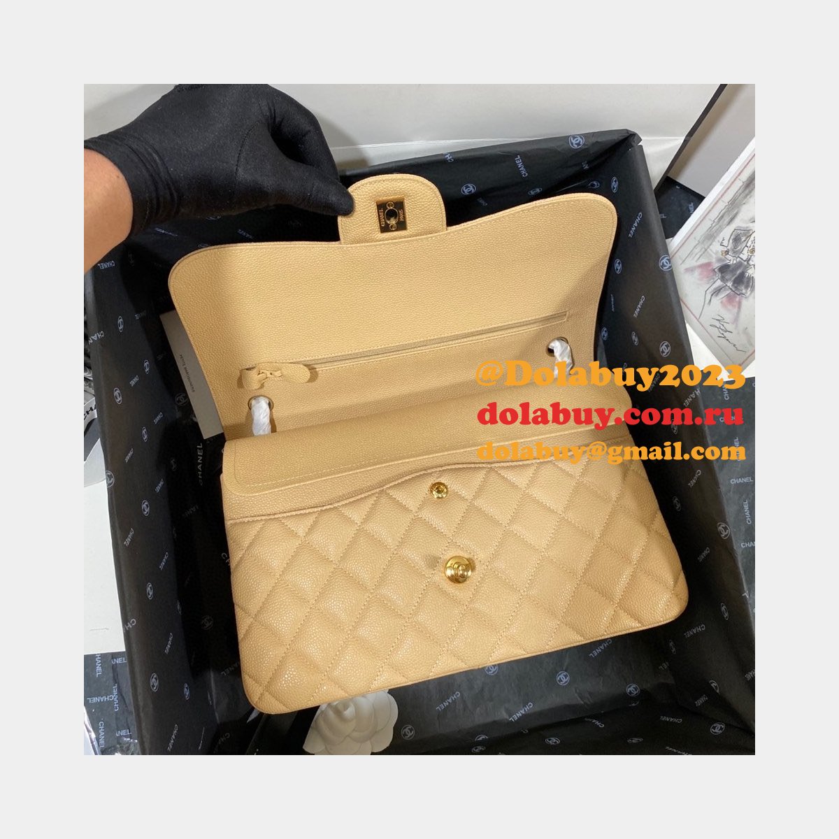 High Quality CC CF Classic Flap Jumbo Bags 30CM on Sale