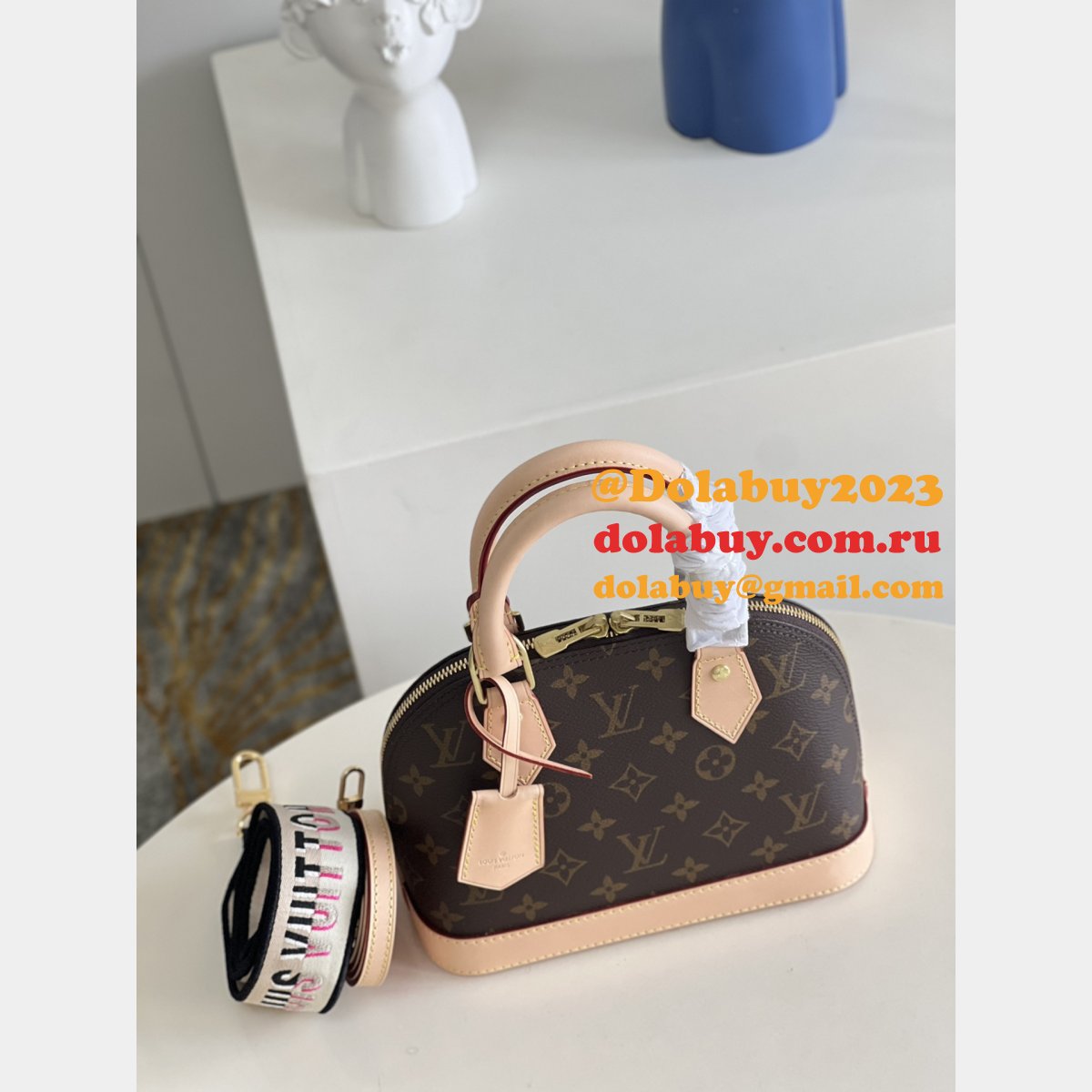 1:1 Mirror LOUIS VUITTON TOP ALMA BB M53152 HANDBAG