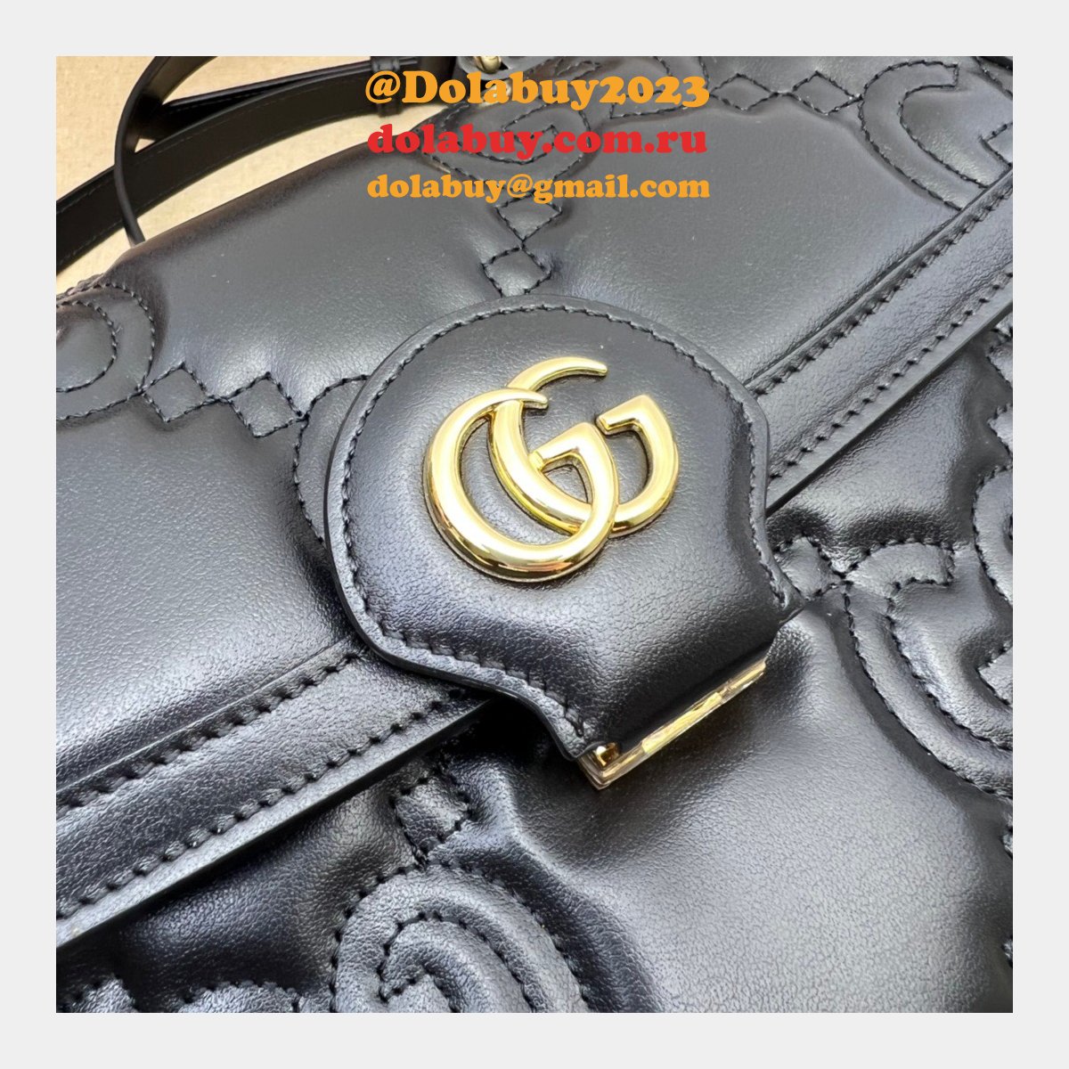 G*u*i fashion copy 736877 matelasse gg top handle bag