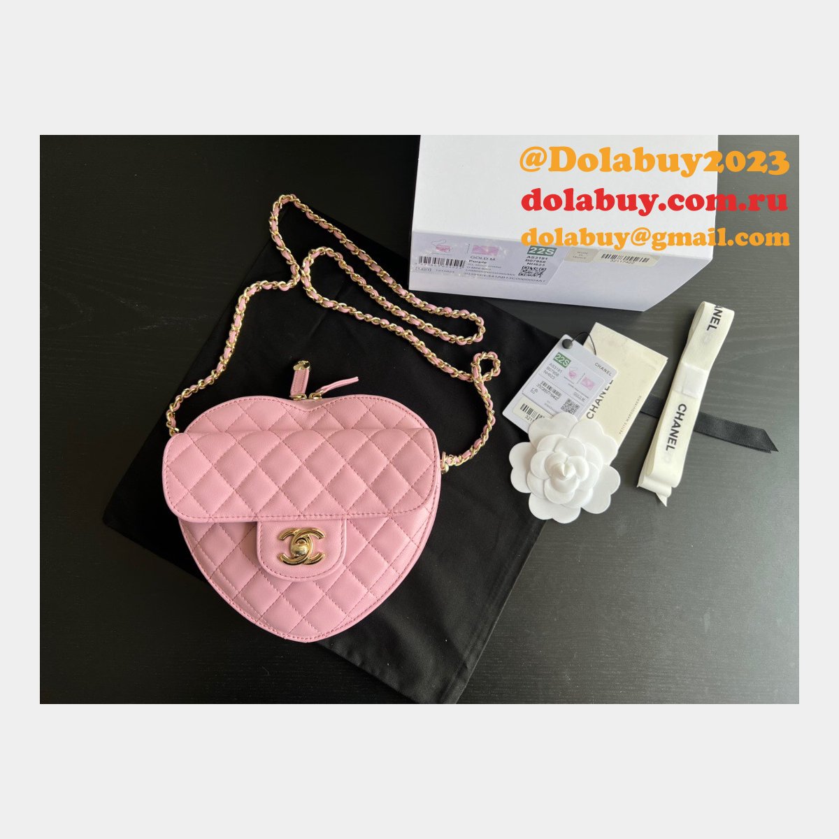 Perfect Replica Heart Bag AS3191 Lambskin Fake Designer Bags