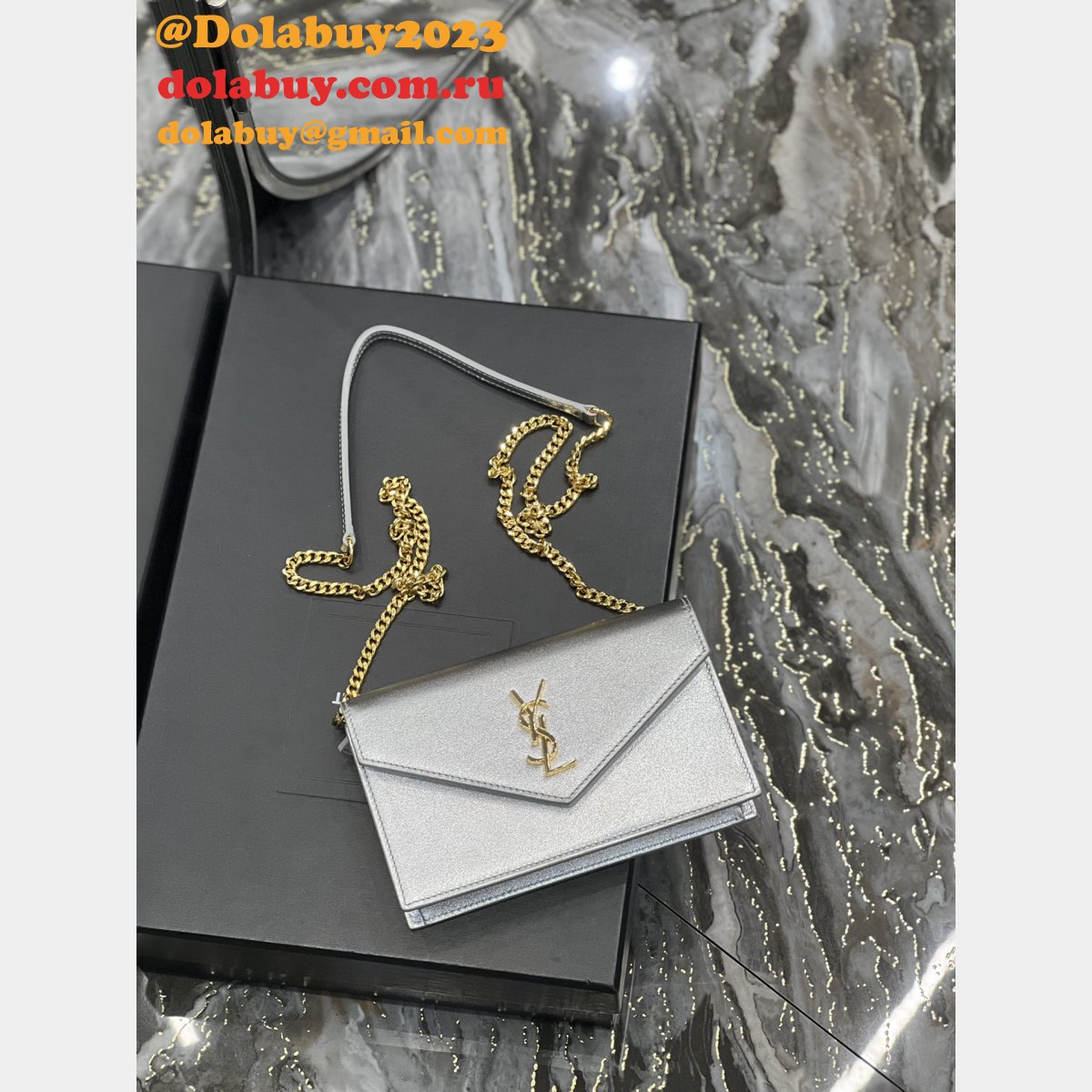 Replica Saint Laurent WOC Cassandra Chain 393953 Bag