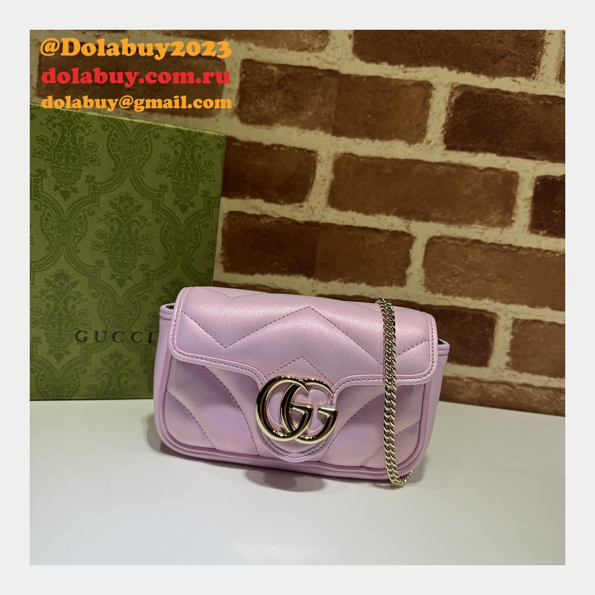 perfect 476433 gg marmont super G*u*i 7 star inspired bag