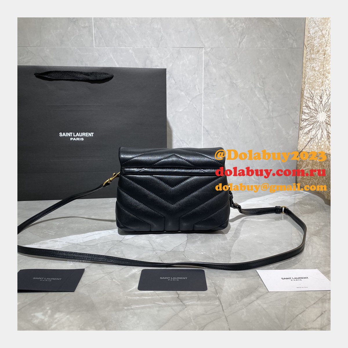 BEST HIGH QUALITY YSL 467072 LOULOU MATELASSE 20CM
