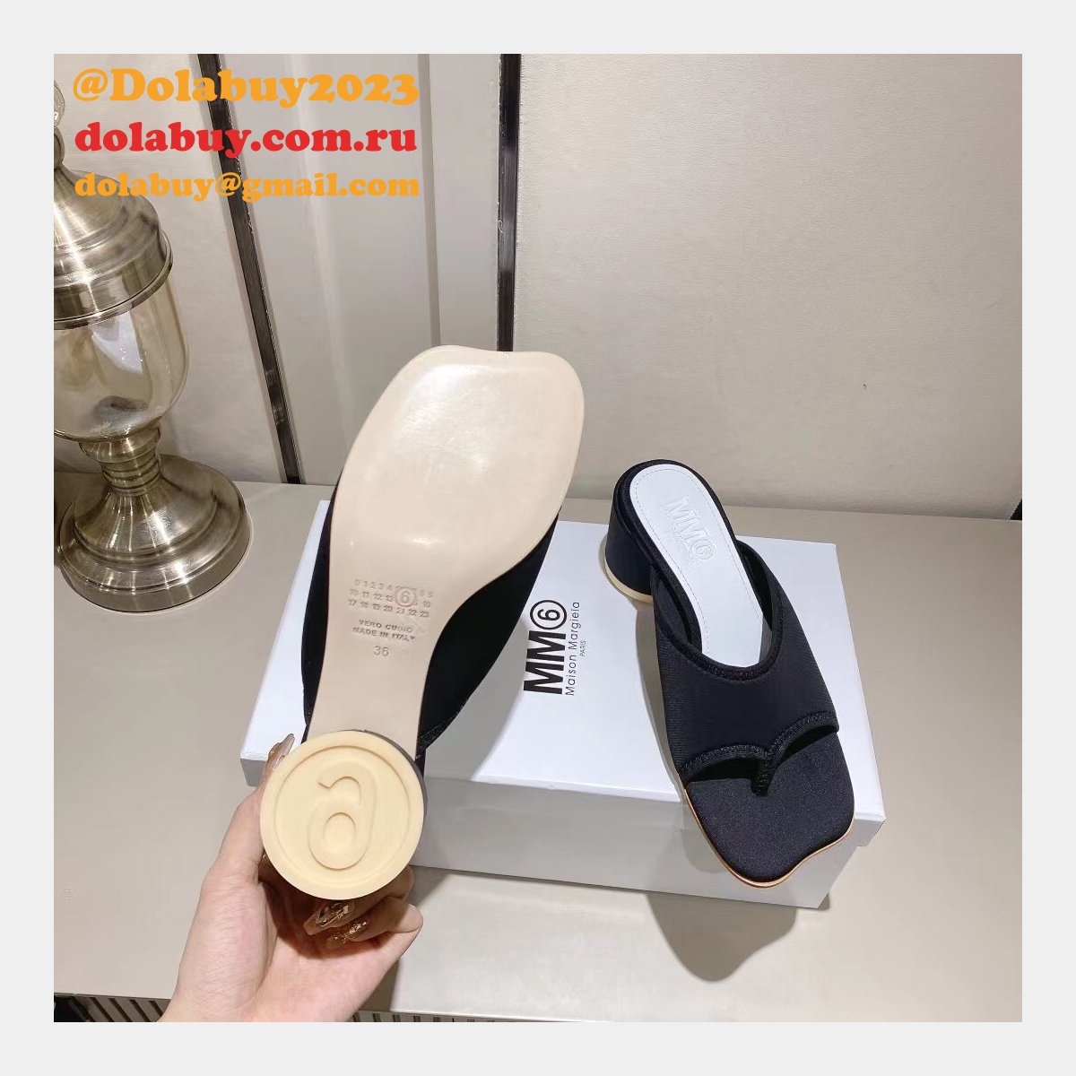 best deals dolabuy replica ma*s*n Ma*i*la mm6 flip flops products