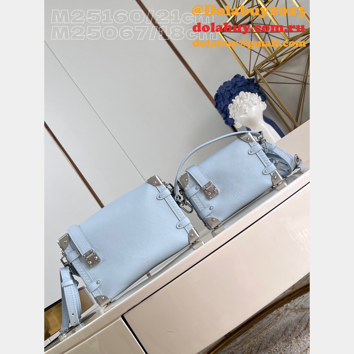Copy M25160 & M25067 & M23817 Side Trunk MM H27 Copy Designer Louis Vuitton Bag