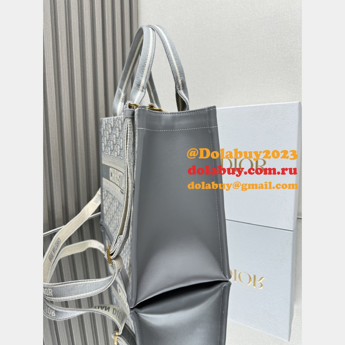 Fashion DIOR BOOK TOTE WITH STRAP NEW Designer