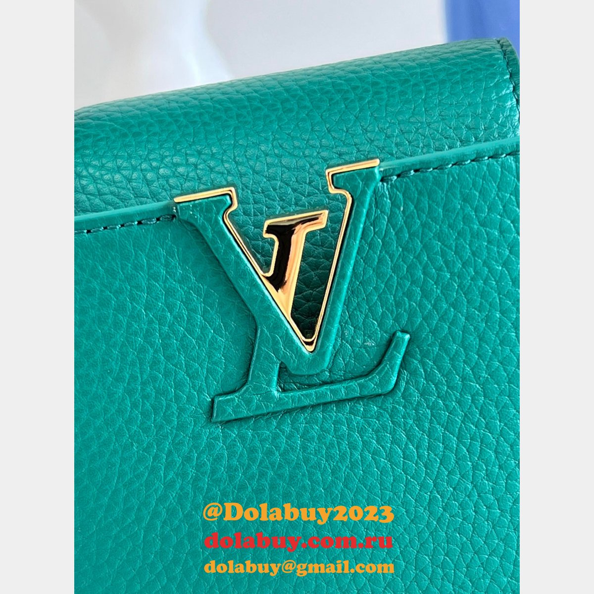 Louis Vuitton Wholesales Replica M59434/M59433 Capucines Green Bag