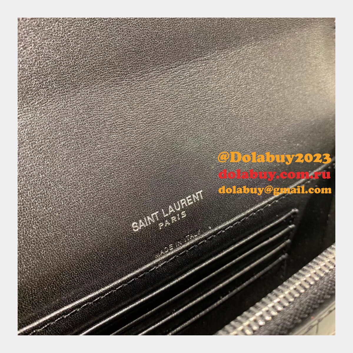 Replica black Saint Laurent YSL Monogram Logo Fanny Pack