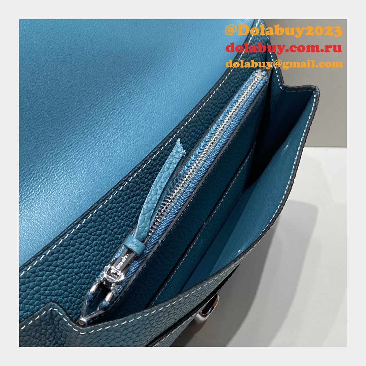 Luxury 1:1 Mirror Hermes Togo Passport Holder