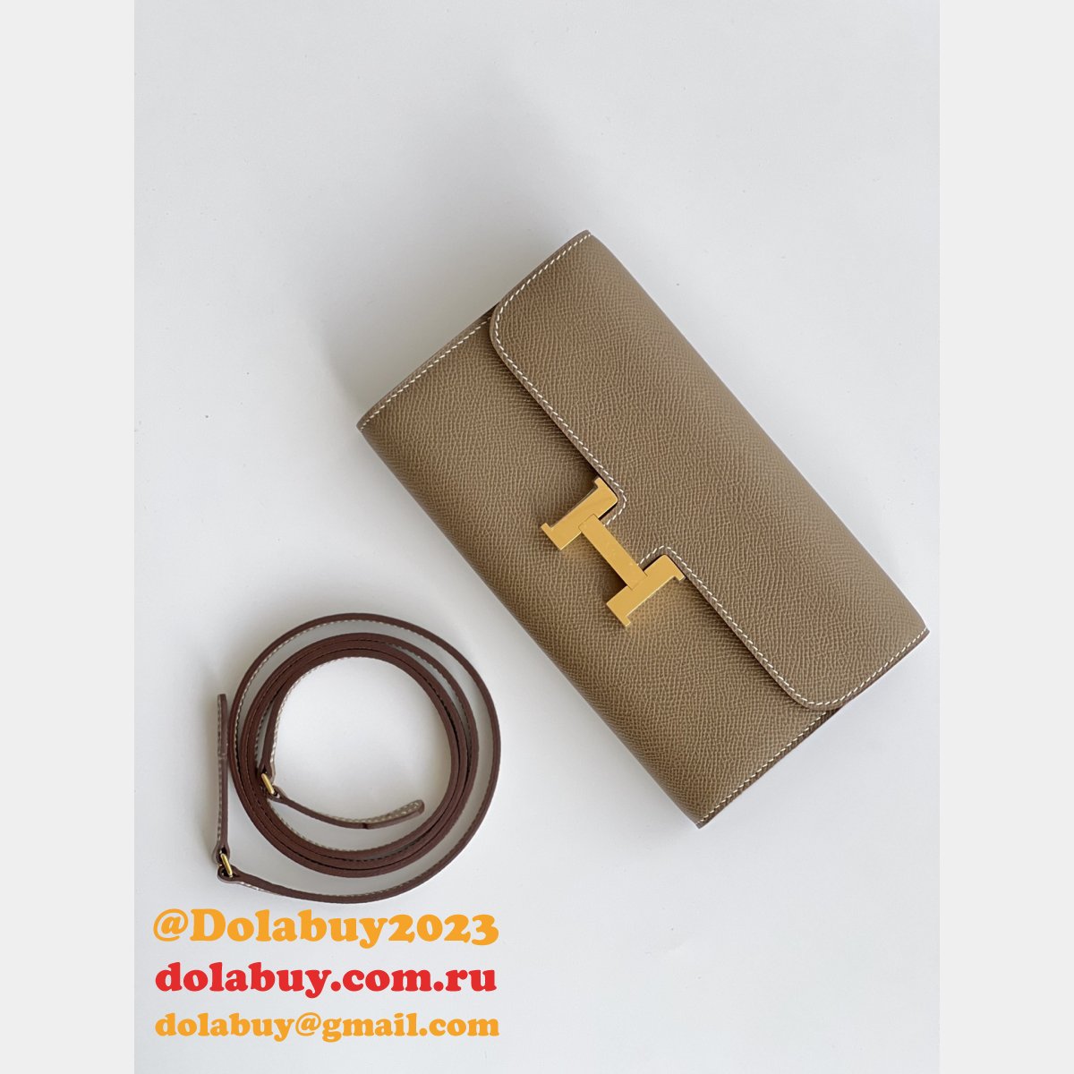 Luxury hermes constance to go epsom H clutch