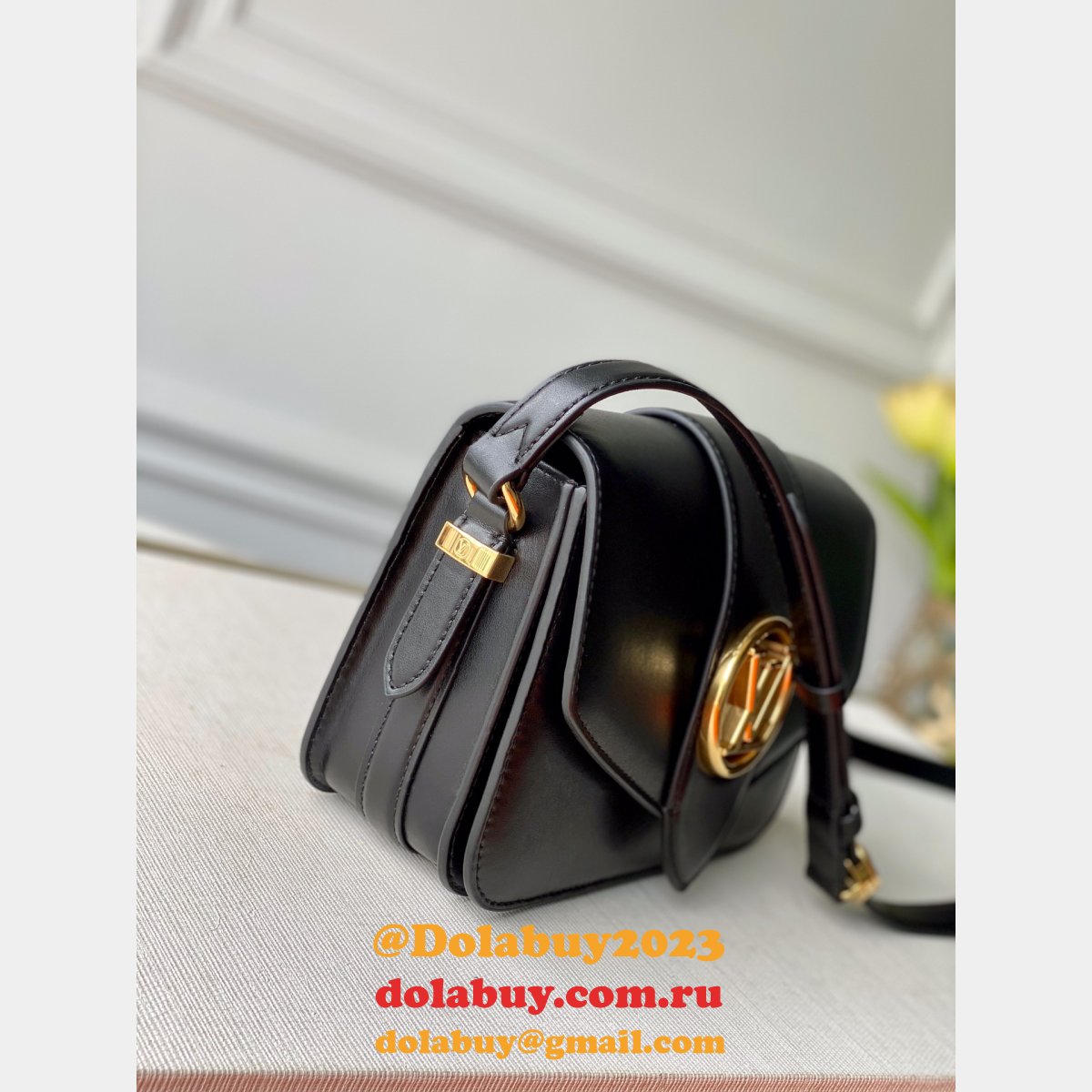 Replica Louis Vuitton LV Pont 9 M55948 Luxury Black Bag