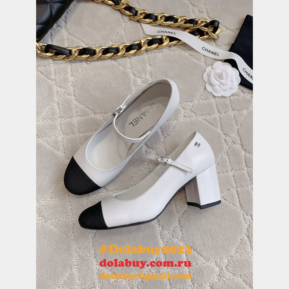 Luxury Chane L Designer 23s Mary Jane Shoes