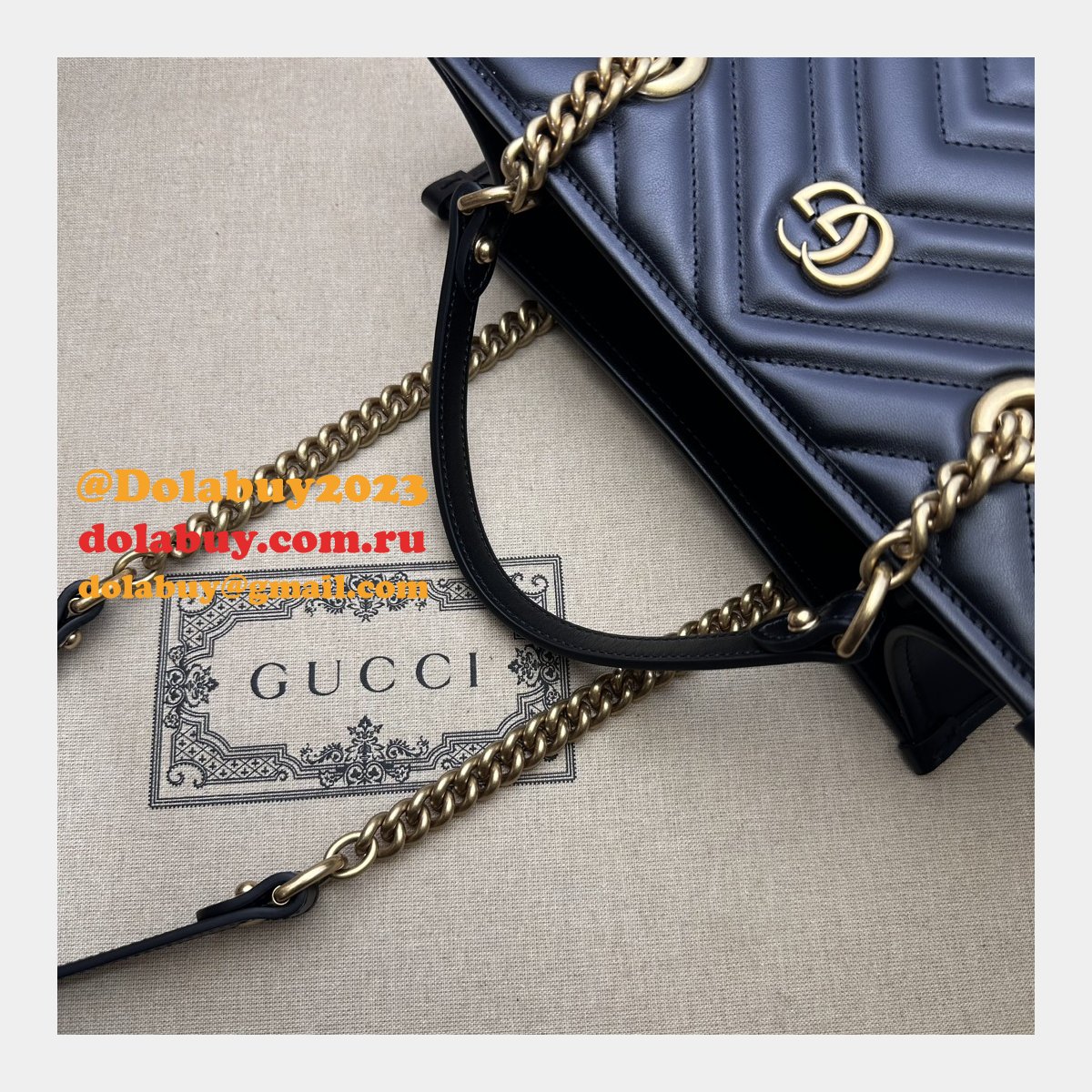 top quality G*u*i gg marmont small tote bag