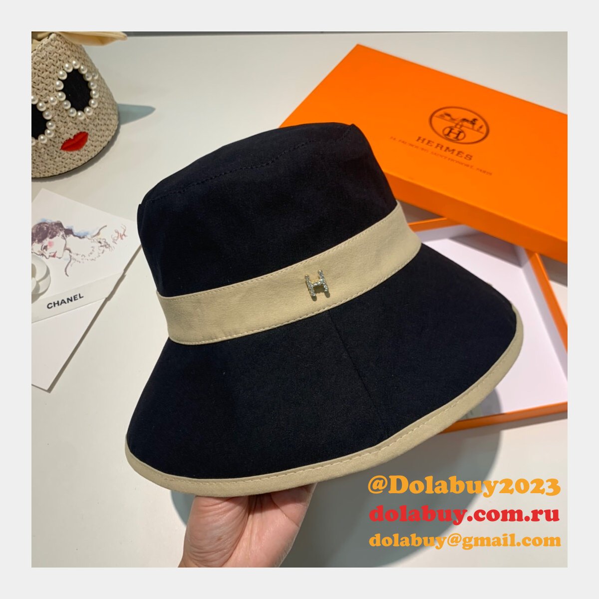 Hermes Top Quality H deduction Fishermans hat