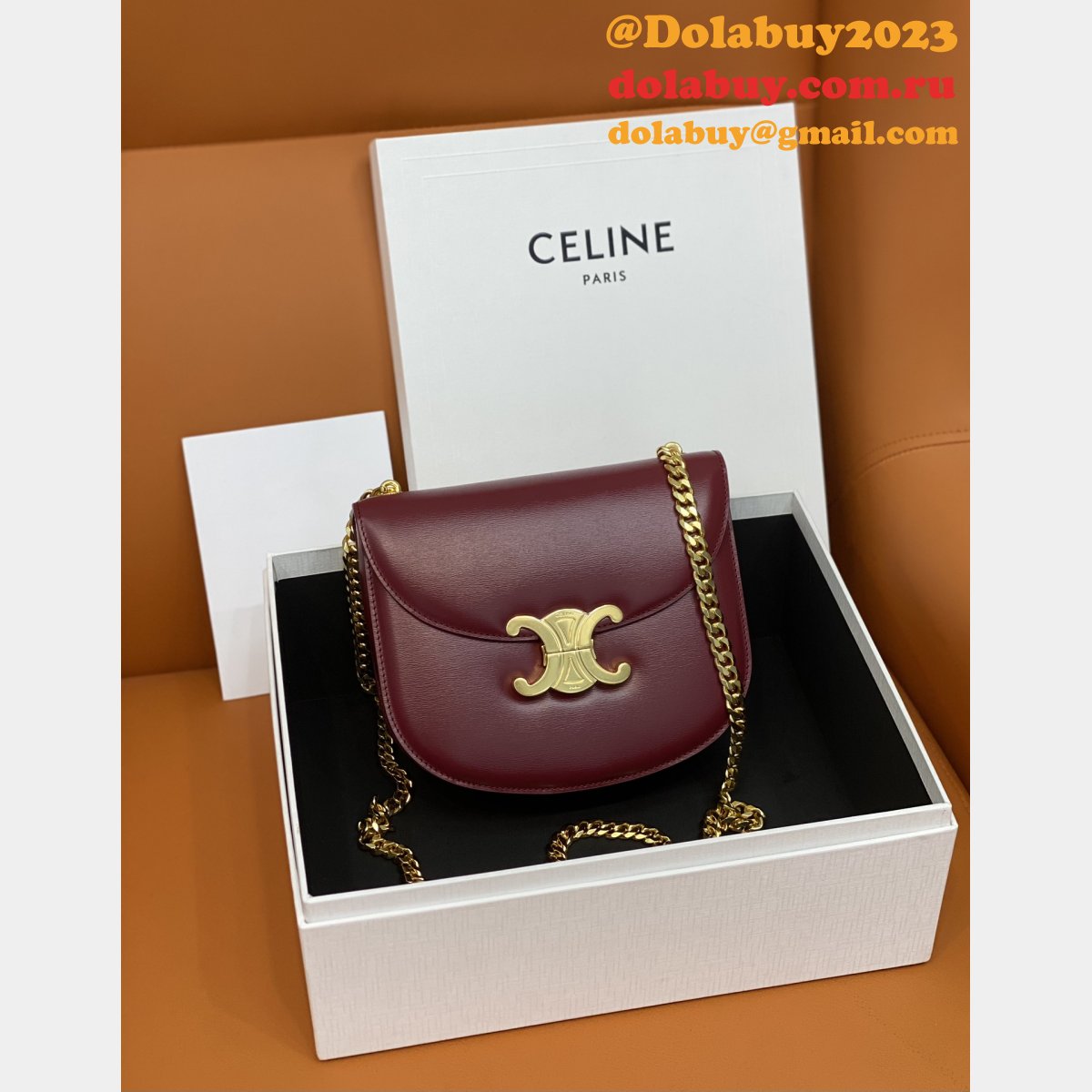 Luxury celine TEEN BESACE TRIOMPHE bag