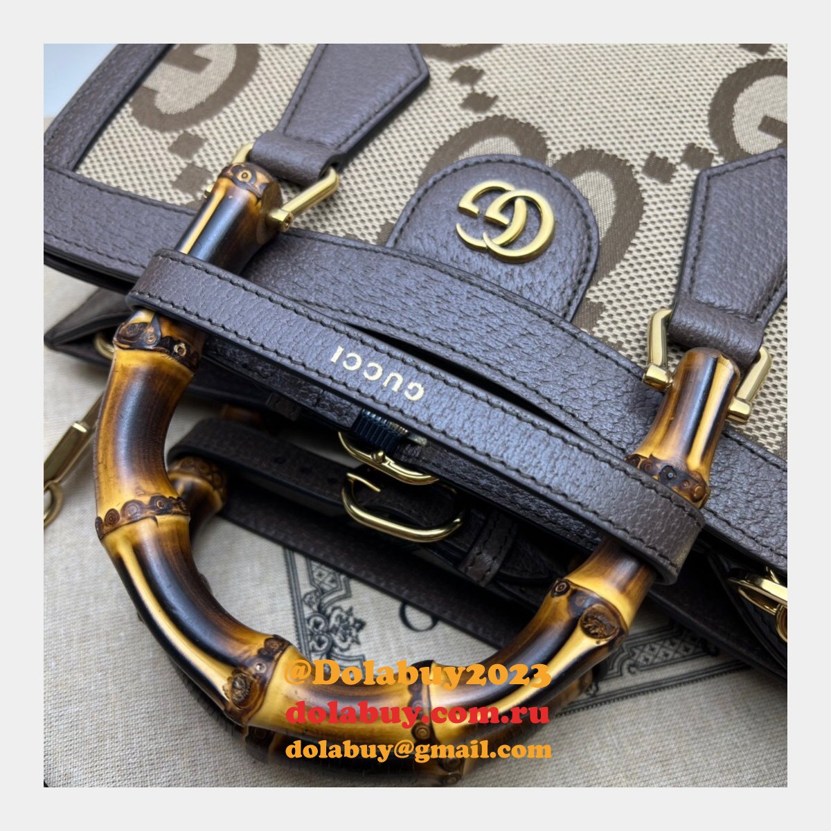 G*u*i replica usa 660195 gg canvas diana tote bag