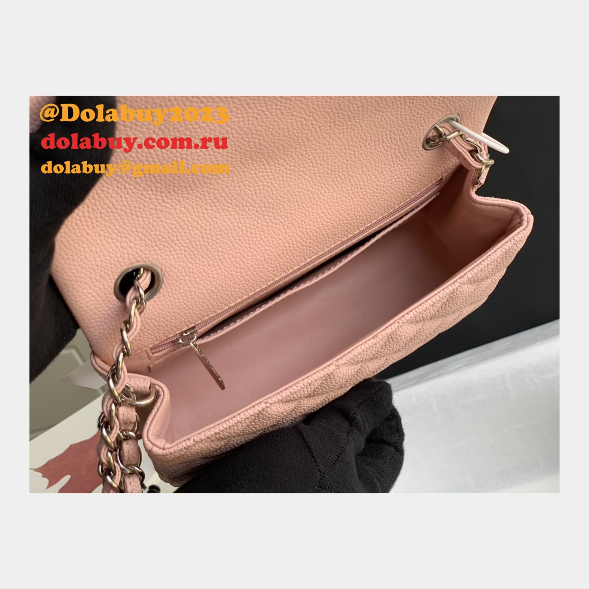 Cheap CC Caviar Leather Flap Bag 1116 20CM