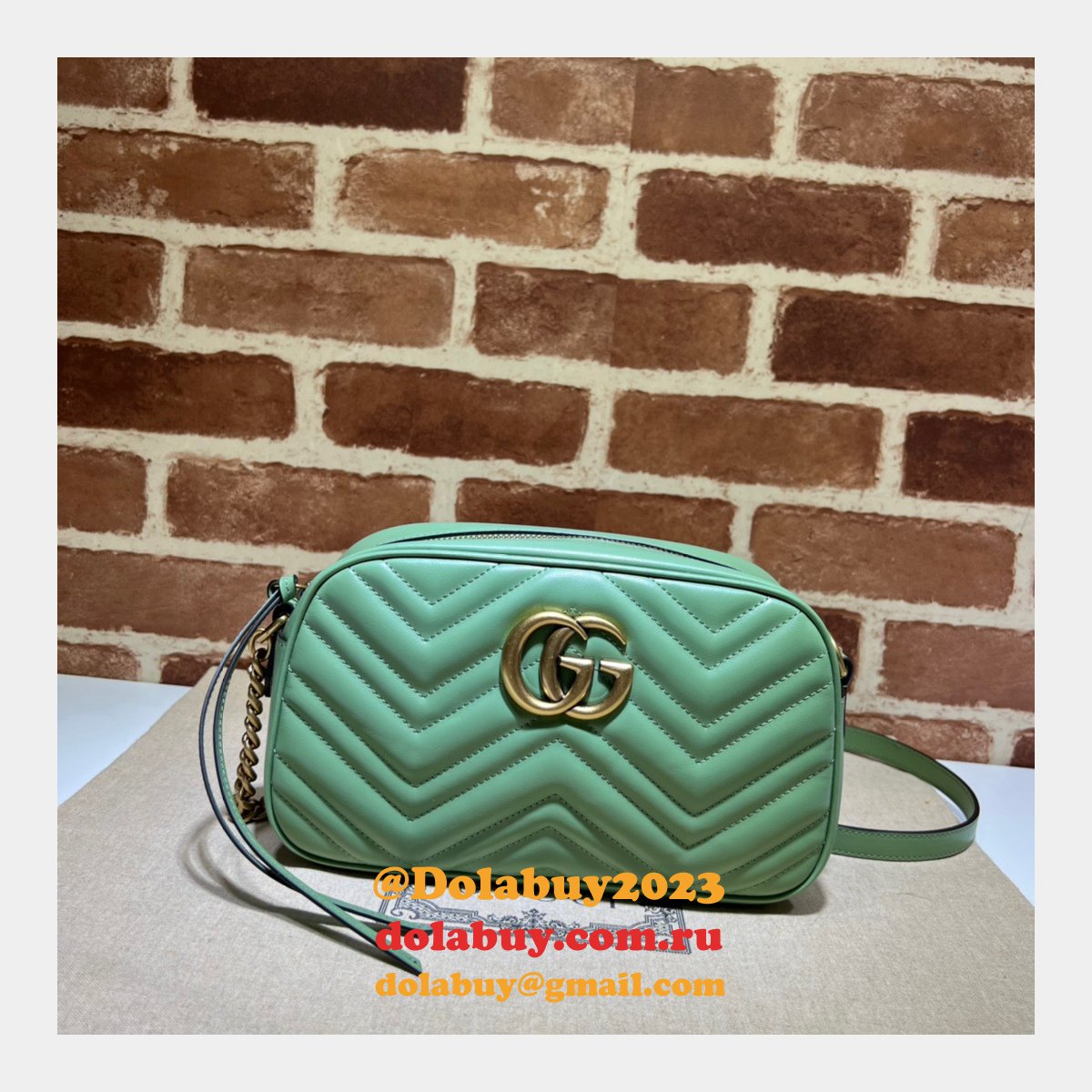 designer G*u*i leather gg marmont top 447632 matelassé shoulder bag