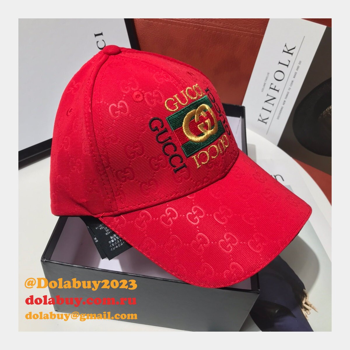 aaa+ G*u*i palace classic pattern simple embroidery logo hats