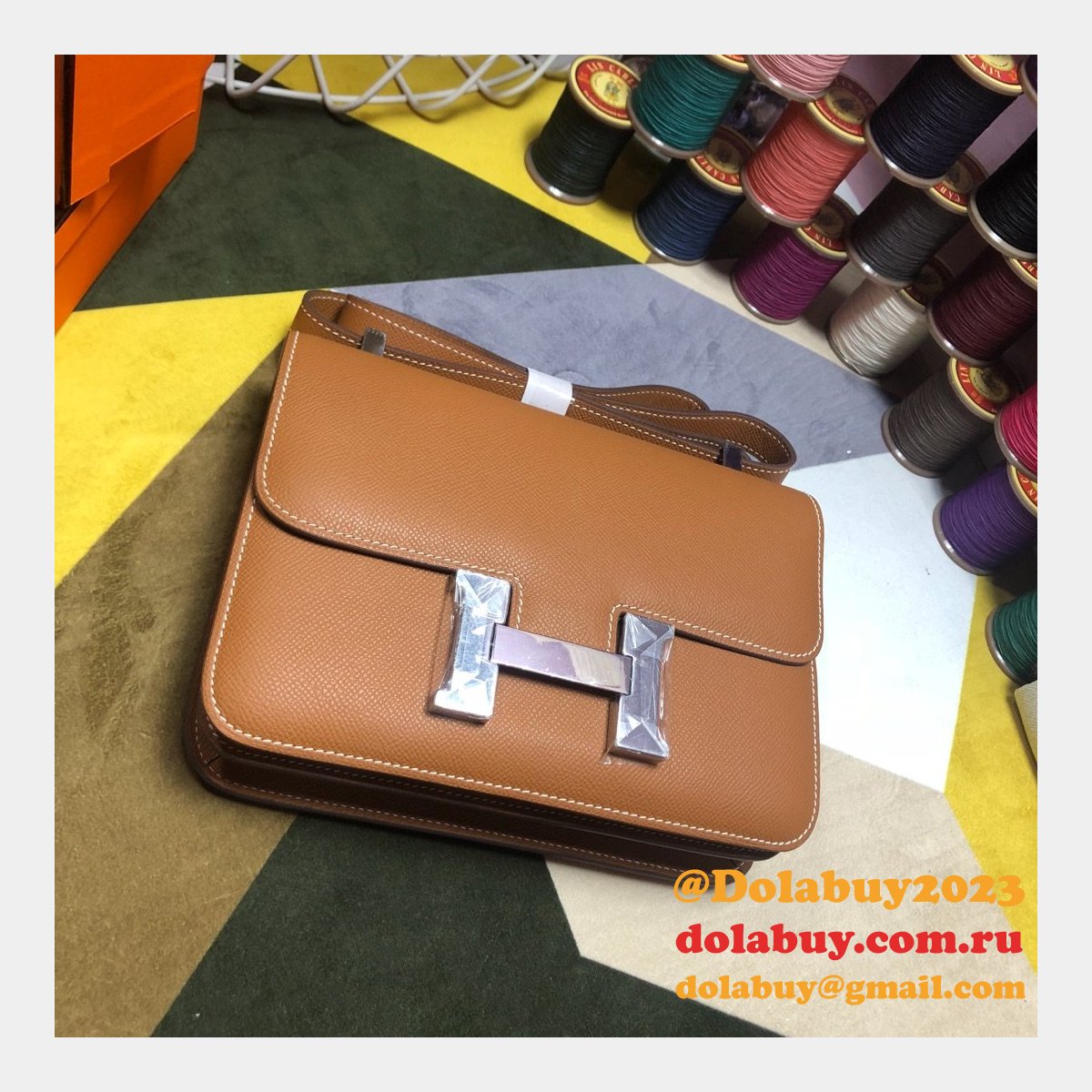 Hermes Constance Bag 23cm Epsom Leather Camel