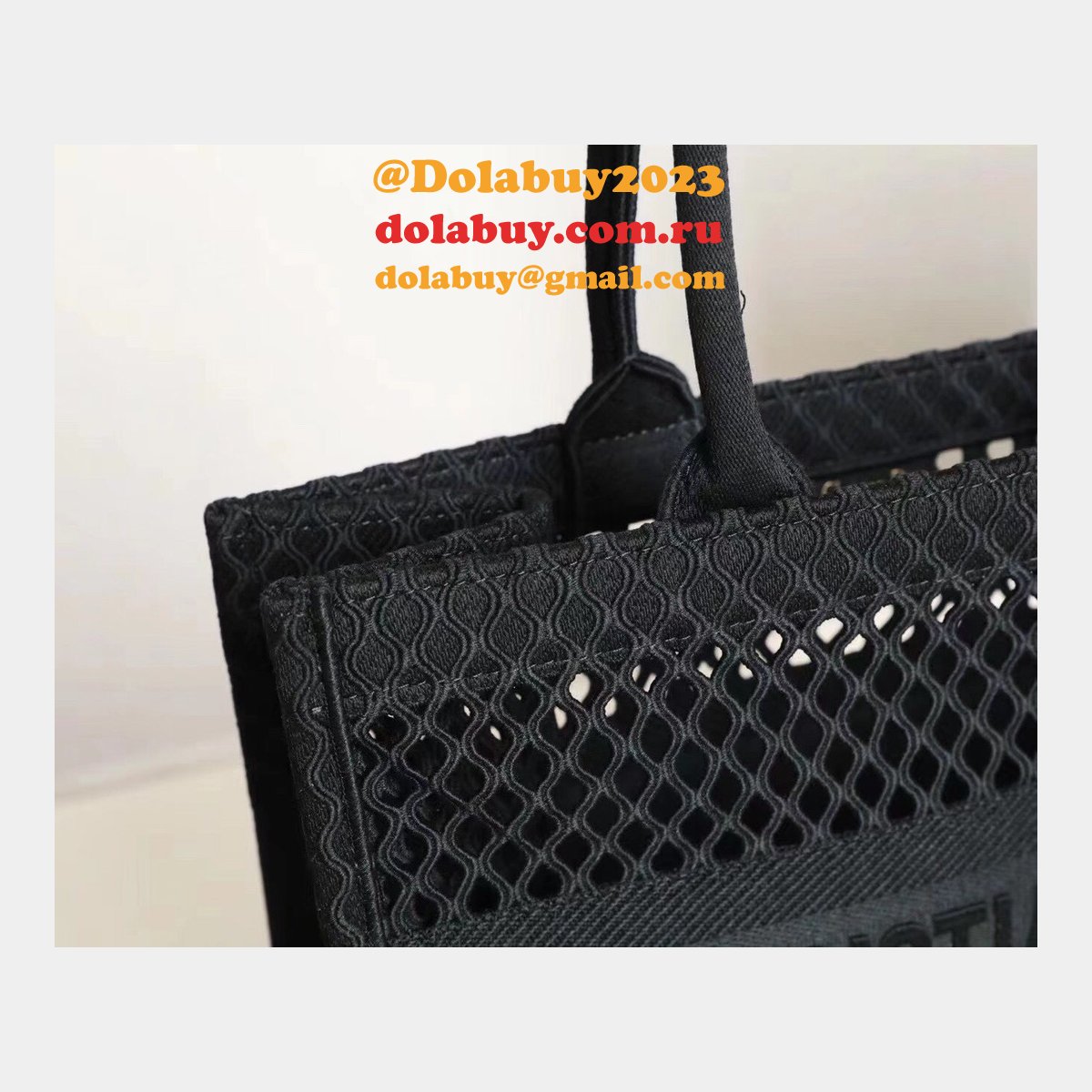 Buy Sell Designer Replica Dior CD Book Tote Pink/Black Bags