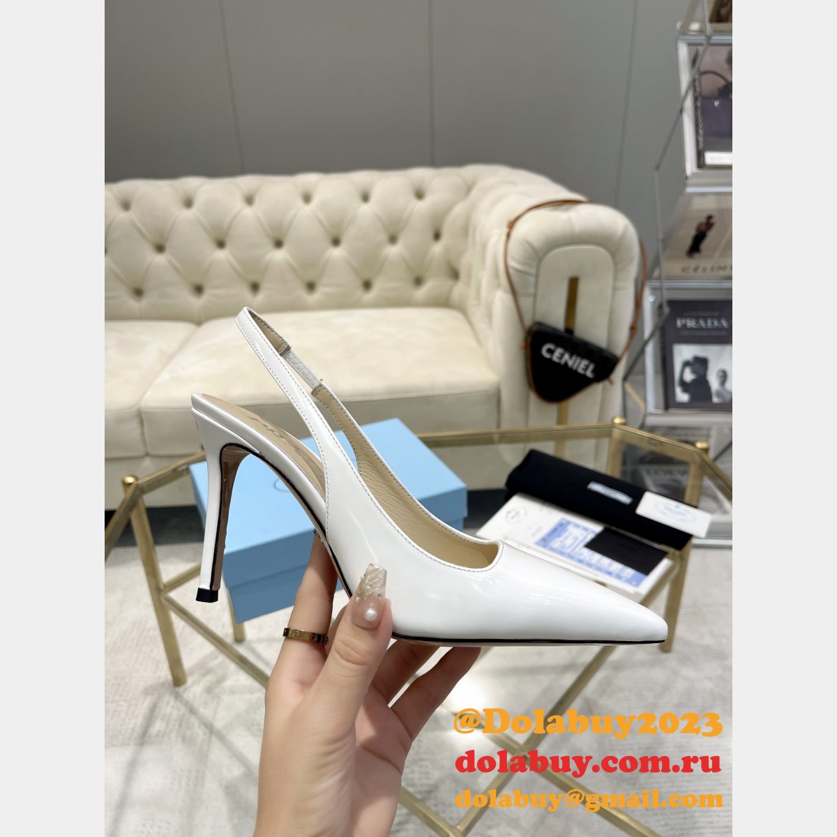 Best High-Quality Prada Replica Heel 9.5cm Shoes